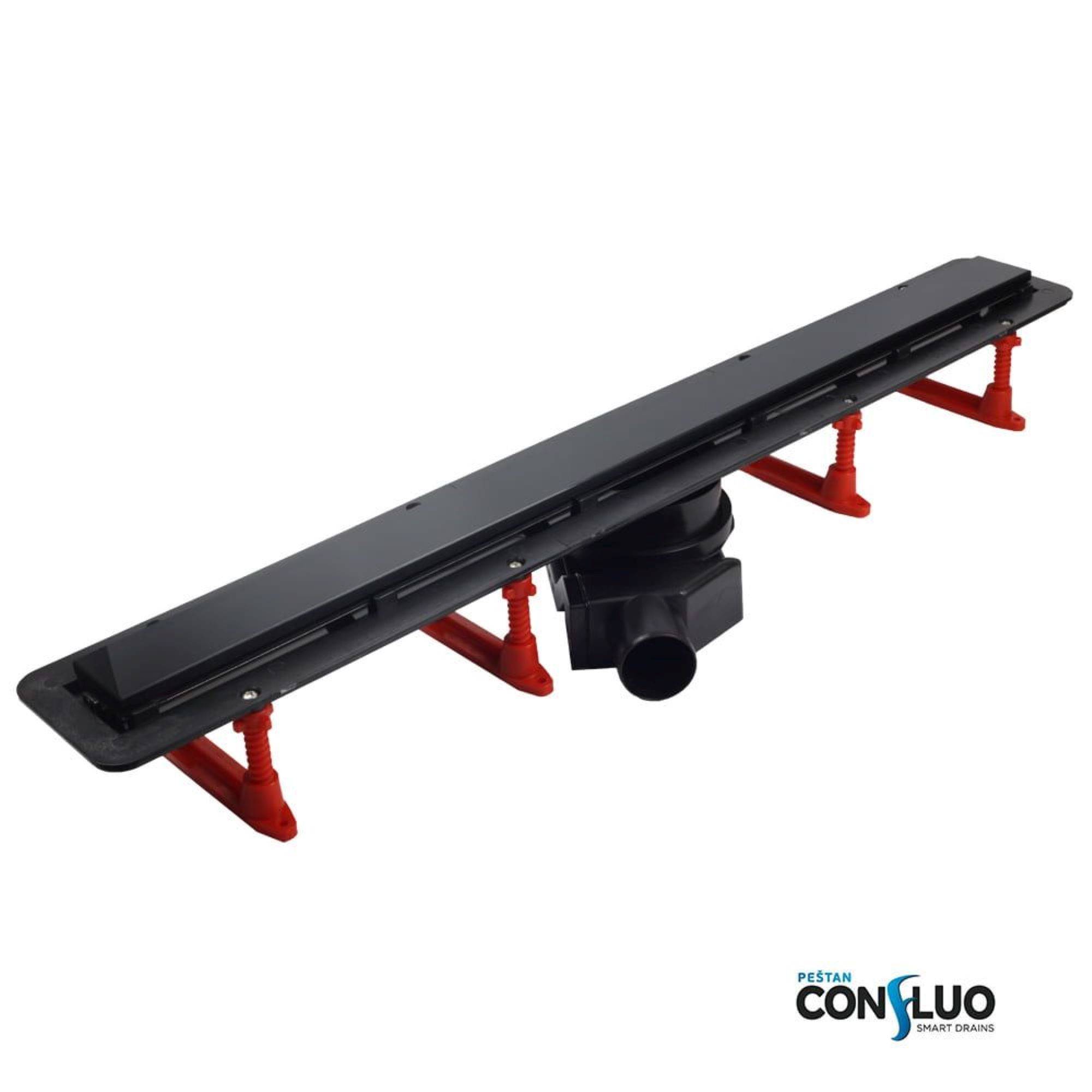 Душевой лоток Peštan Confluo Frameless Line 750 мм Black Glass 13100015