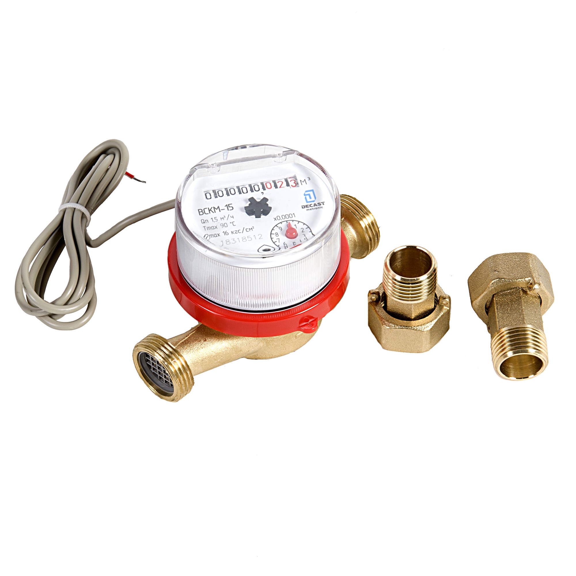 Счетчик воды универсальный Декаст ВСКМ-15 ДГ2 110 мм ВСКМ-15 ДГ2