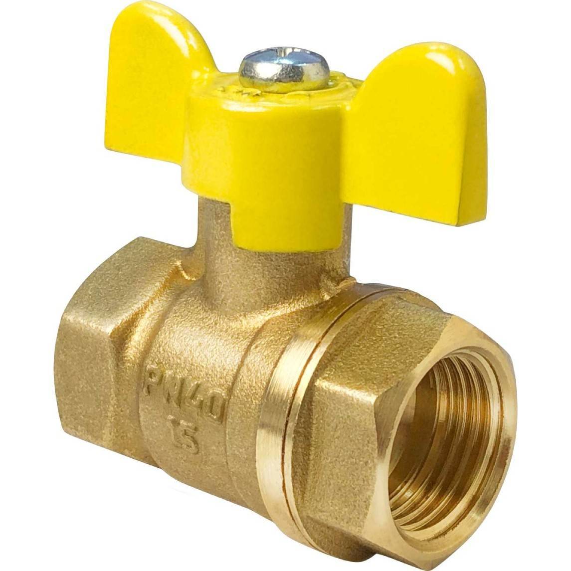 Кран шаровой VALFEX для газа 11Б27фтМ 1/2 ВР/ВР бабочка 1594111