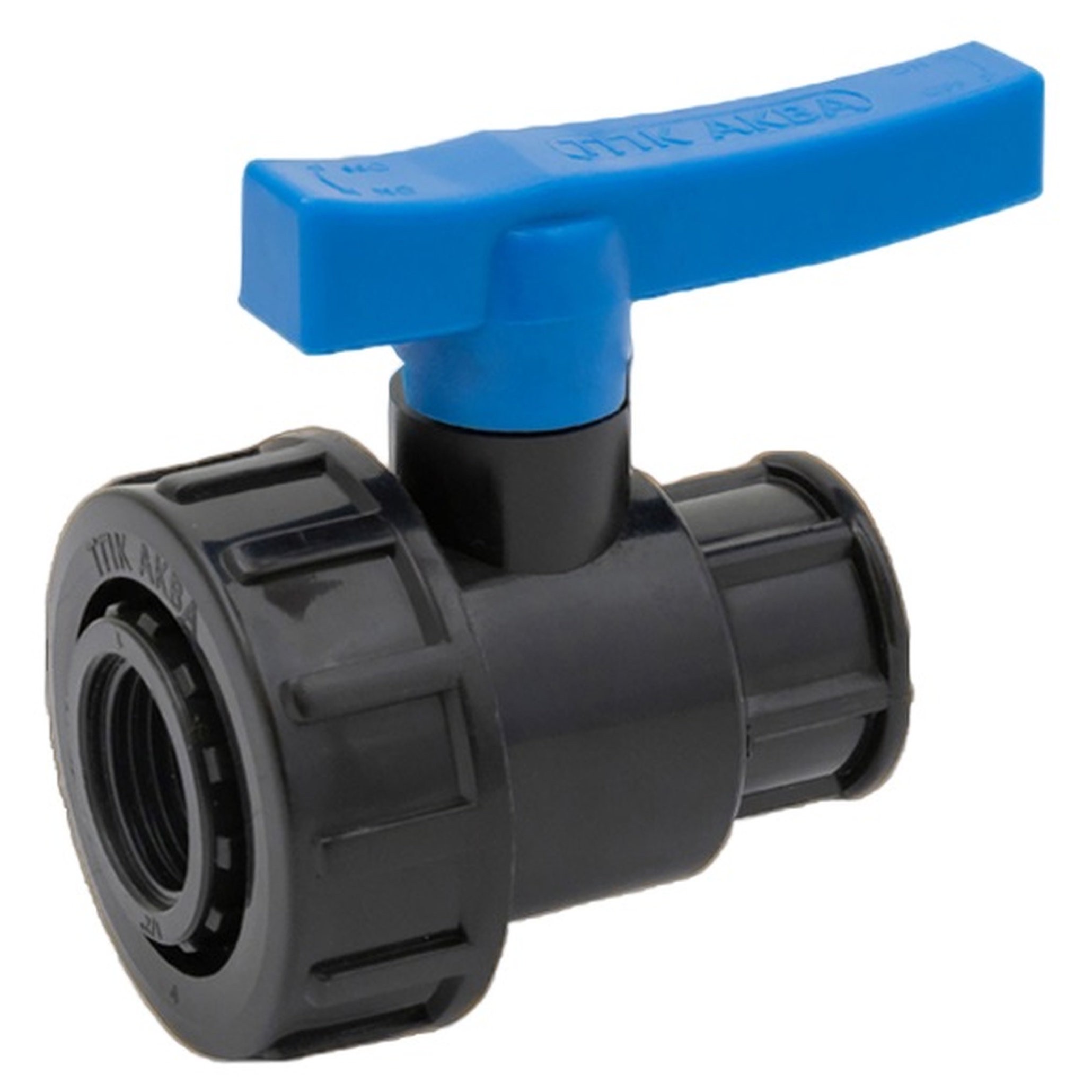 Кран шаровой компрессионный ТПК-АКВА 1 x 3/4 дюйма ВР/ВР 551220134