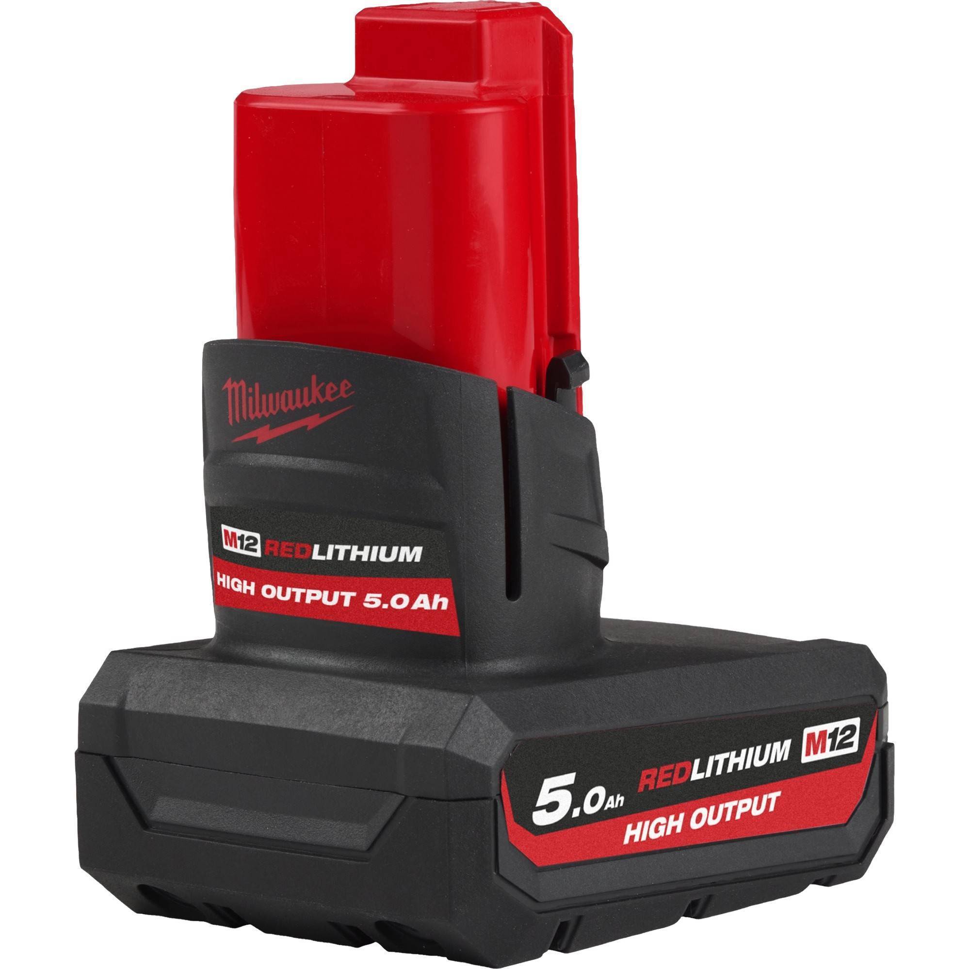 Аккумулятор Milwaukee M12 HB5 High Output Li-Ion 12 В 5 Ач 4932480163