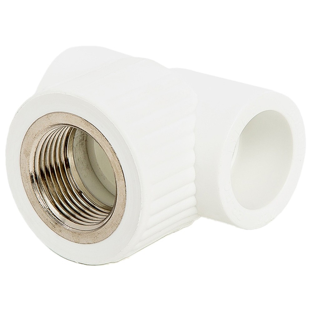 Тройник комбинированный полипропиленовый Lammin PPR 25x3/4 ВР белый 1672733