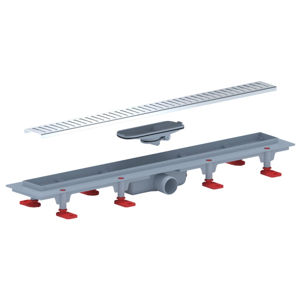 Трап линейный АНИ пласт БИМС TLQ1465G с сухим затвором 650 мм выпуск 40 мм TLQ1465G