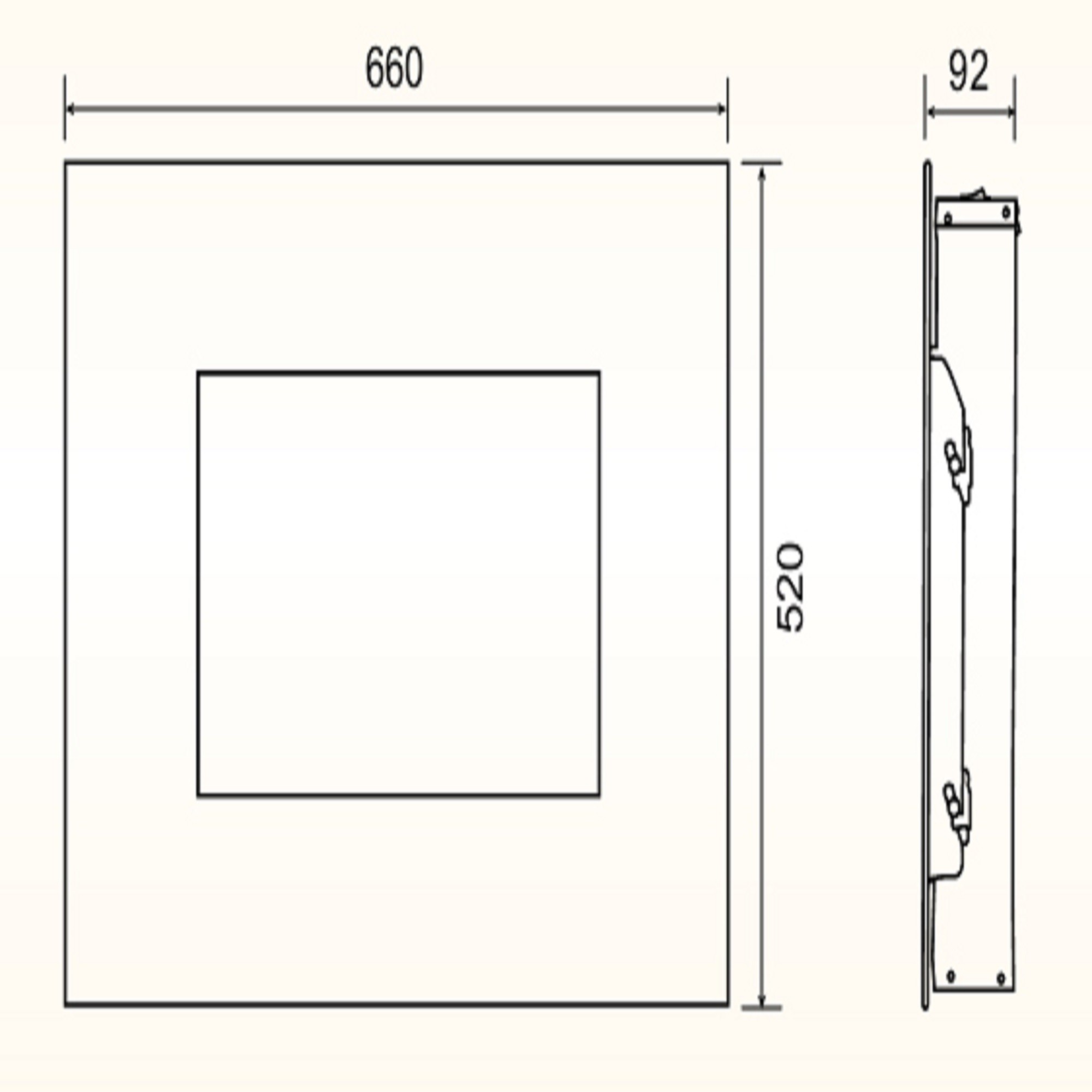 Комплект для настенного монтажа электрокаминов Electrolux EFP/W-1250RC, EFP/W-1200RRC 1007651