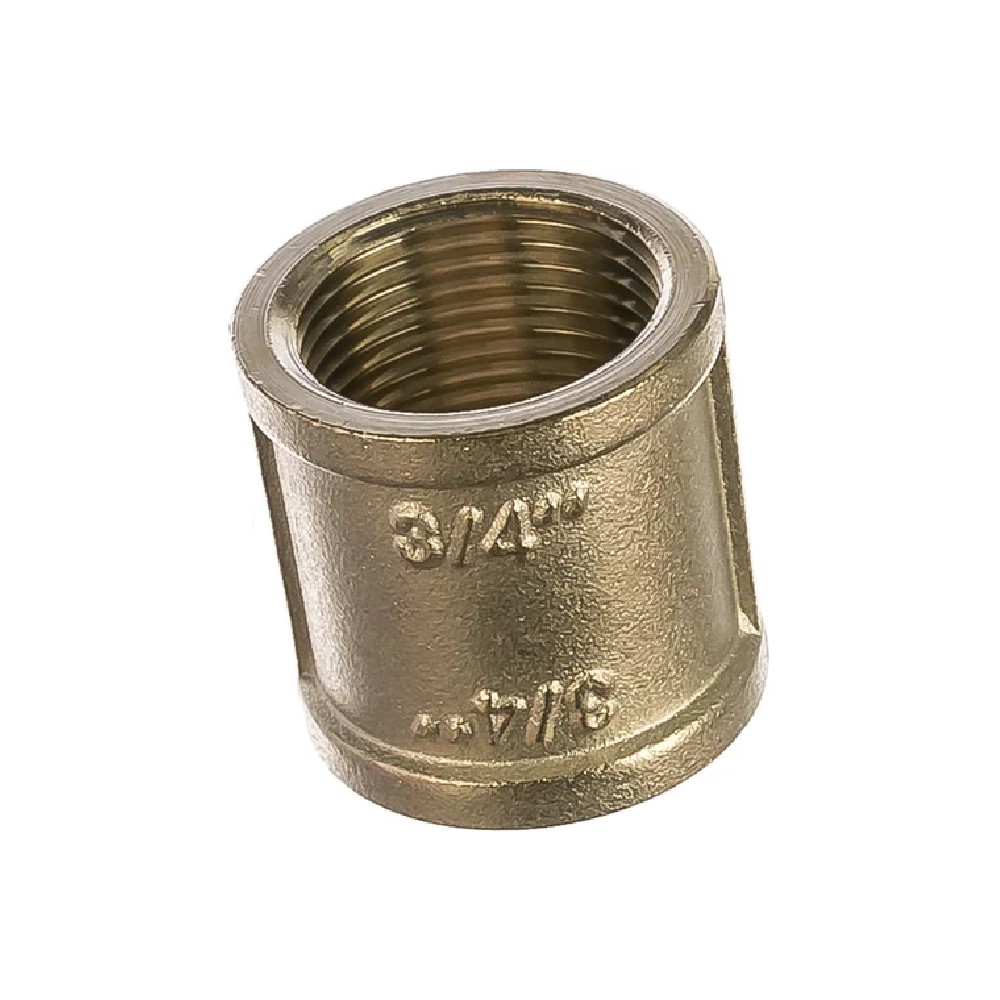 Муфта VALTEC VTr.270.N.0005 латунная никелированная 3/4 ВР-ВР VTr.270.N.0005