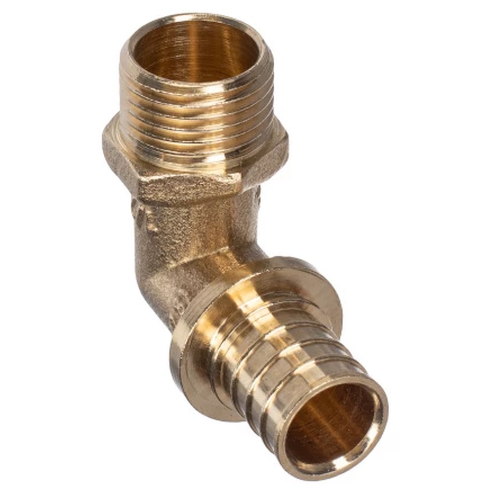 Угольник аксиальный RTP 20x1/2 НР латунь 31412