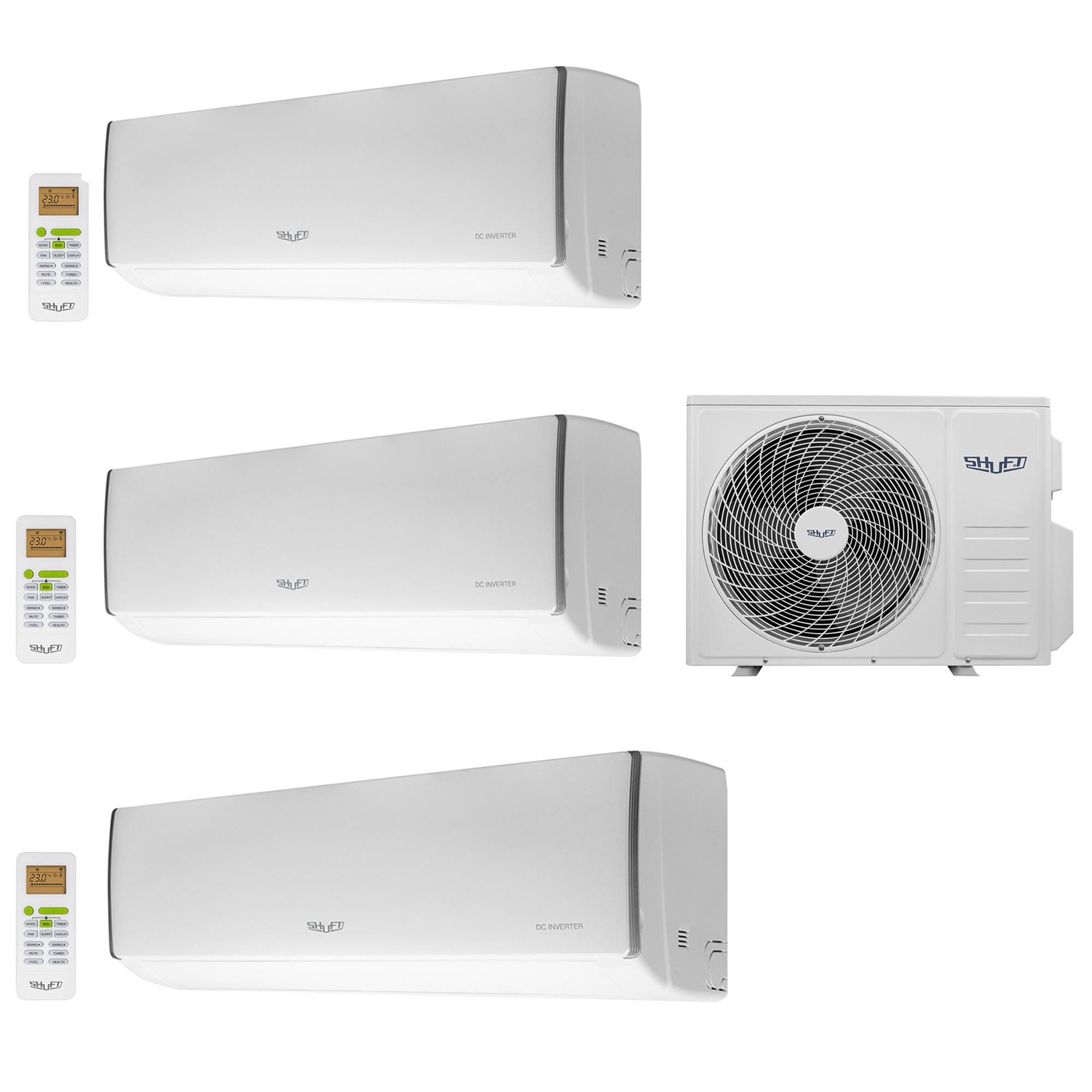 Мульти-сплит система Shuft SFMS/I-12+07+07 HB / FMI-21-3/N8 Wi-Fi комплект