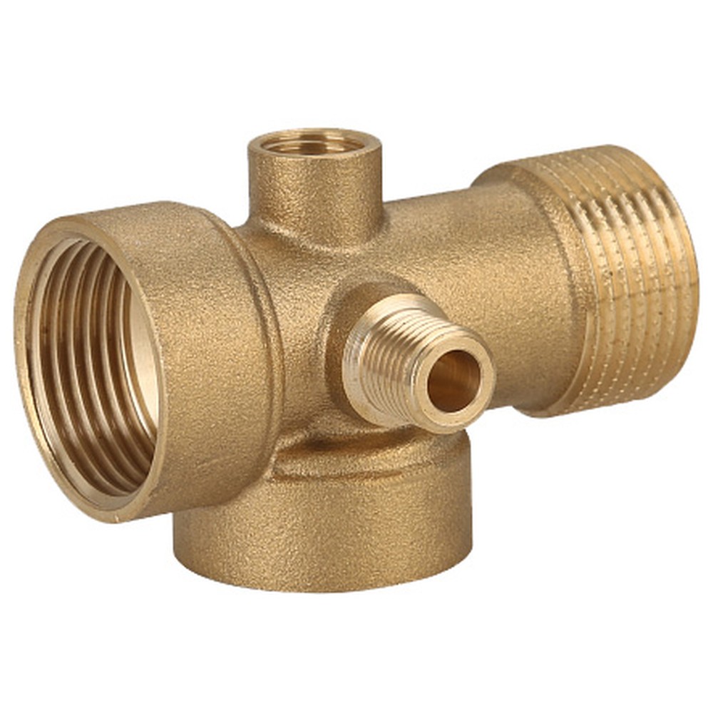 Соединитель Gappo 5-выводной латунный 1 x 1/4 x 80 мм НС-1441004