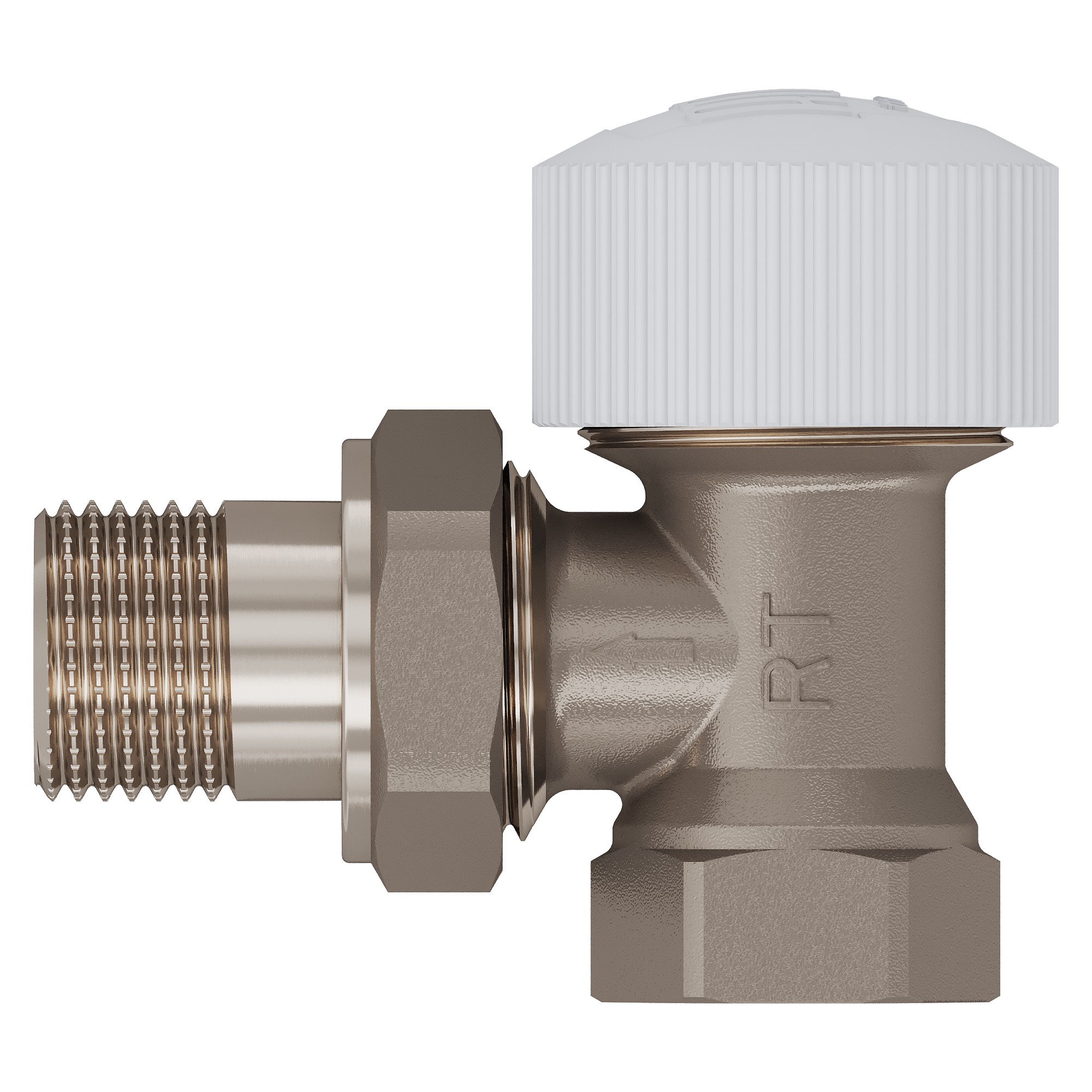 Клапан термостатический угловой Royal Thermo Standart 1/2 М30х1.5 RTE 07.001