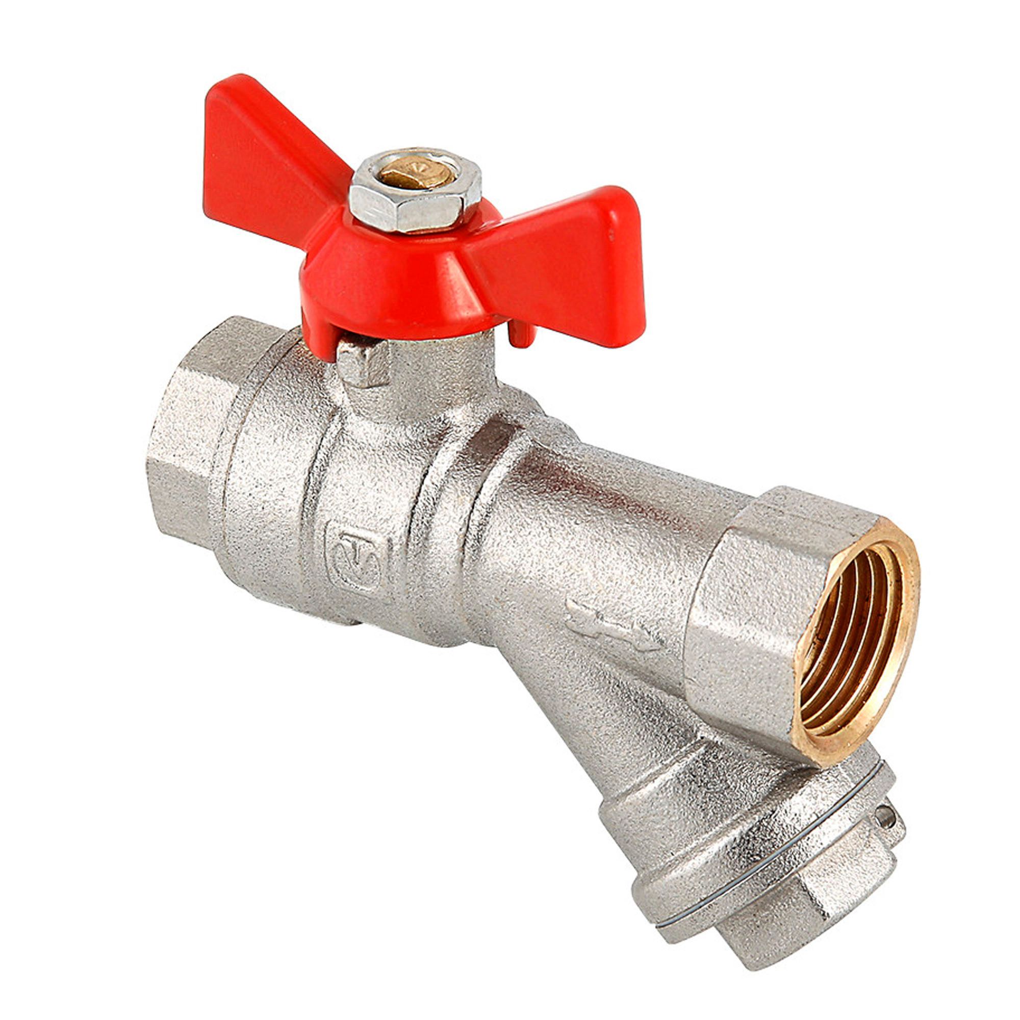 Кран шаровой Valtec Base с фильтром 1/2 ВВ VT.293.N.04