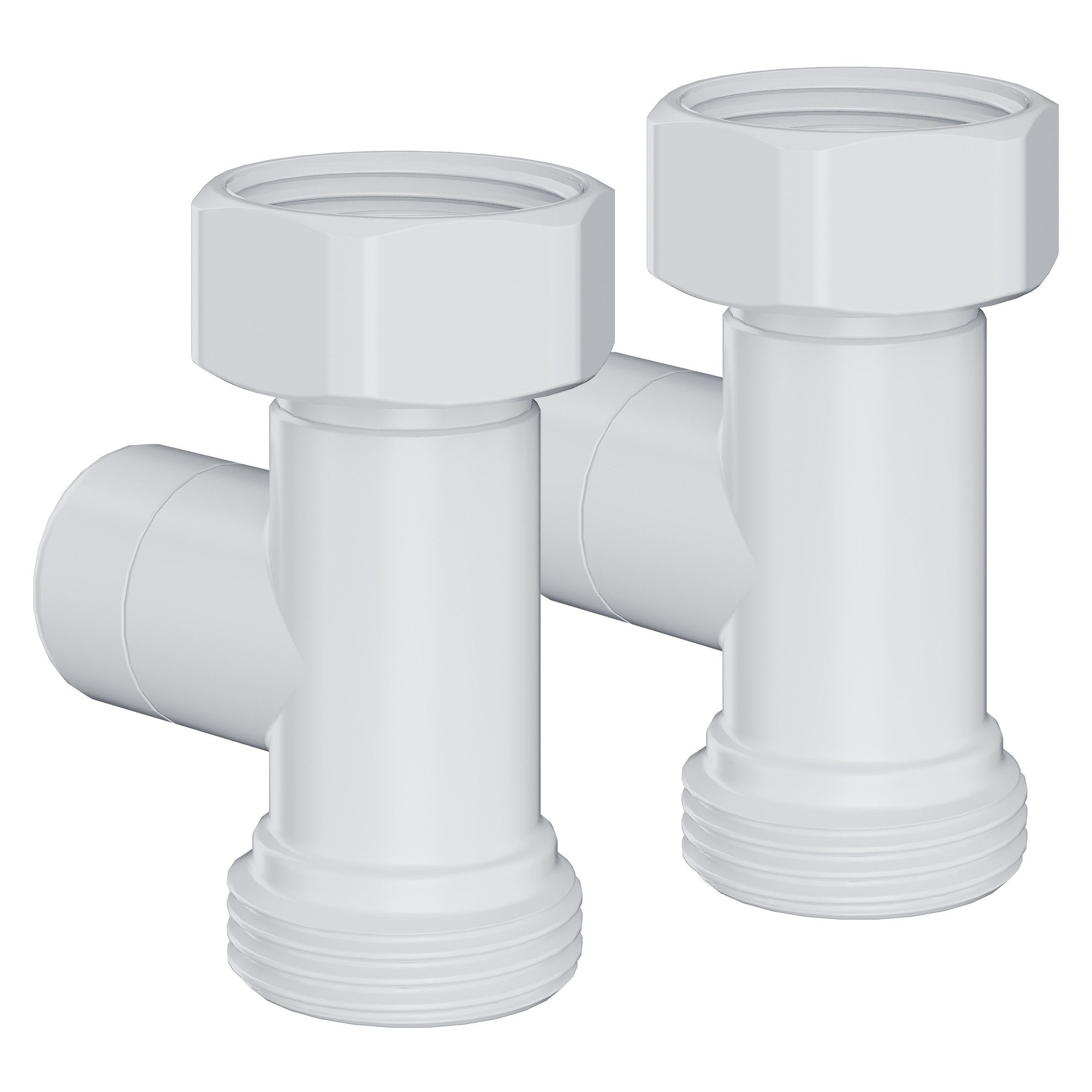 Набор нижнего подключения Royal Thermo Design прямой раздельный 3/4х3/4ЕК (белый)