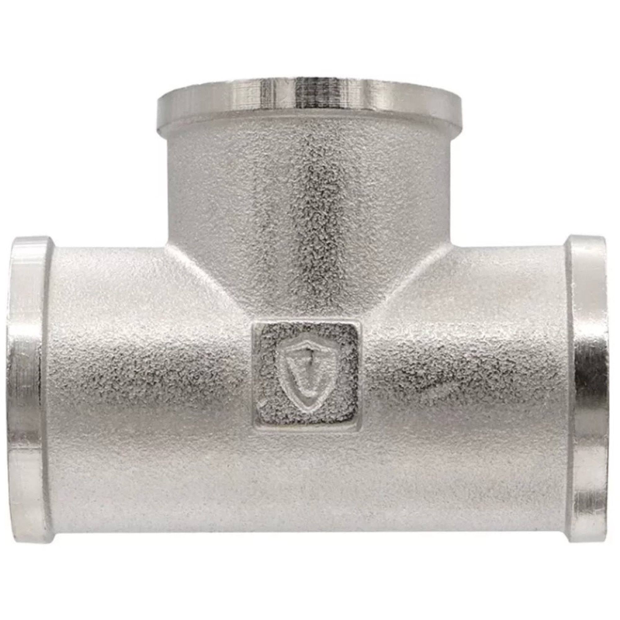 Тройник латунный VIEIR никелированный ВВВ 1 1/4x1/2x1 1/4 TFN636-Z