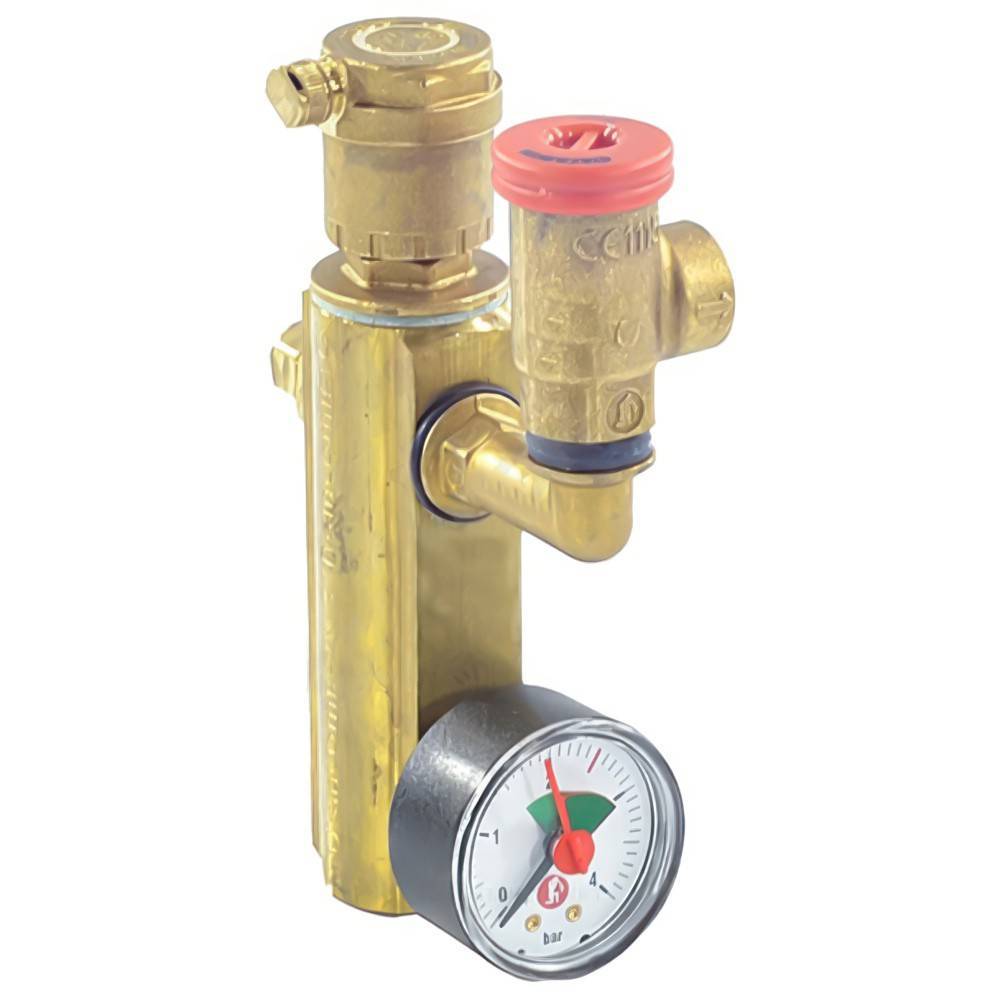 Группа безопасности Giacomini 1 с воздухоотводчиком R554PY005