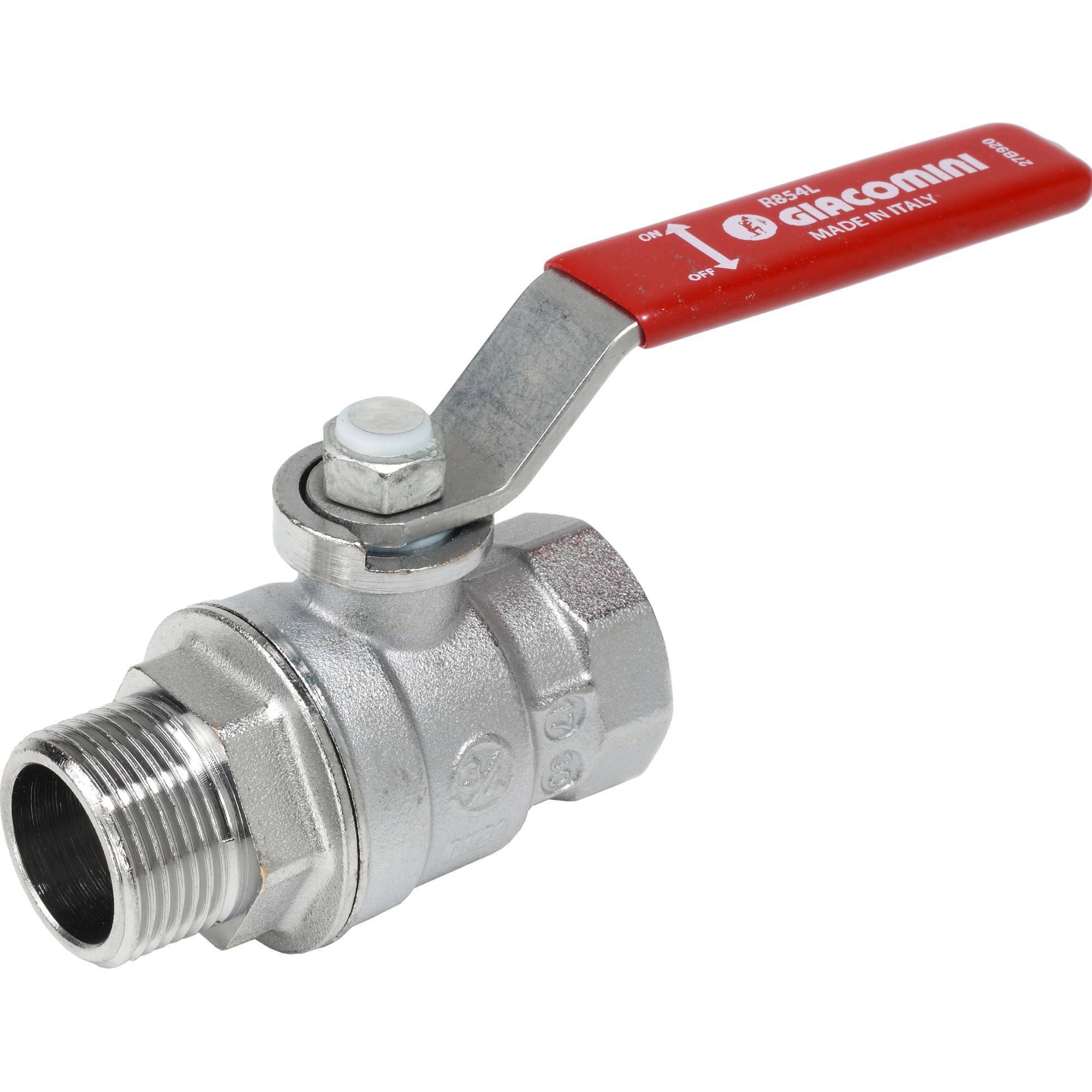 Кран шаровой Giacomini R854L 1 ВР-НР рычаг R854LX025