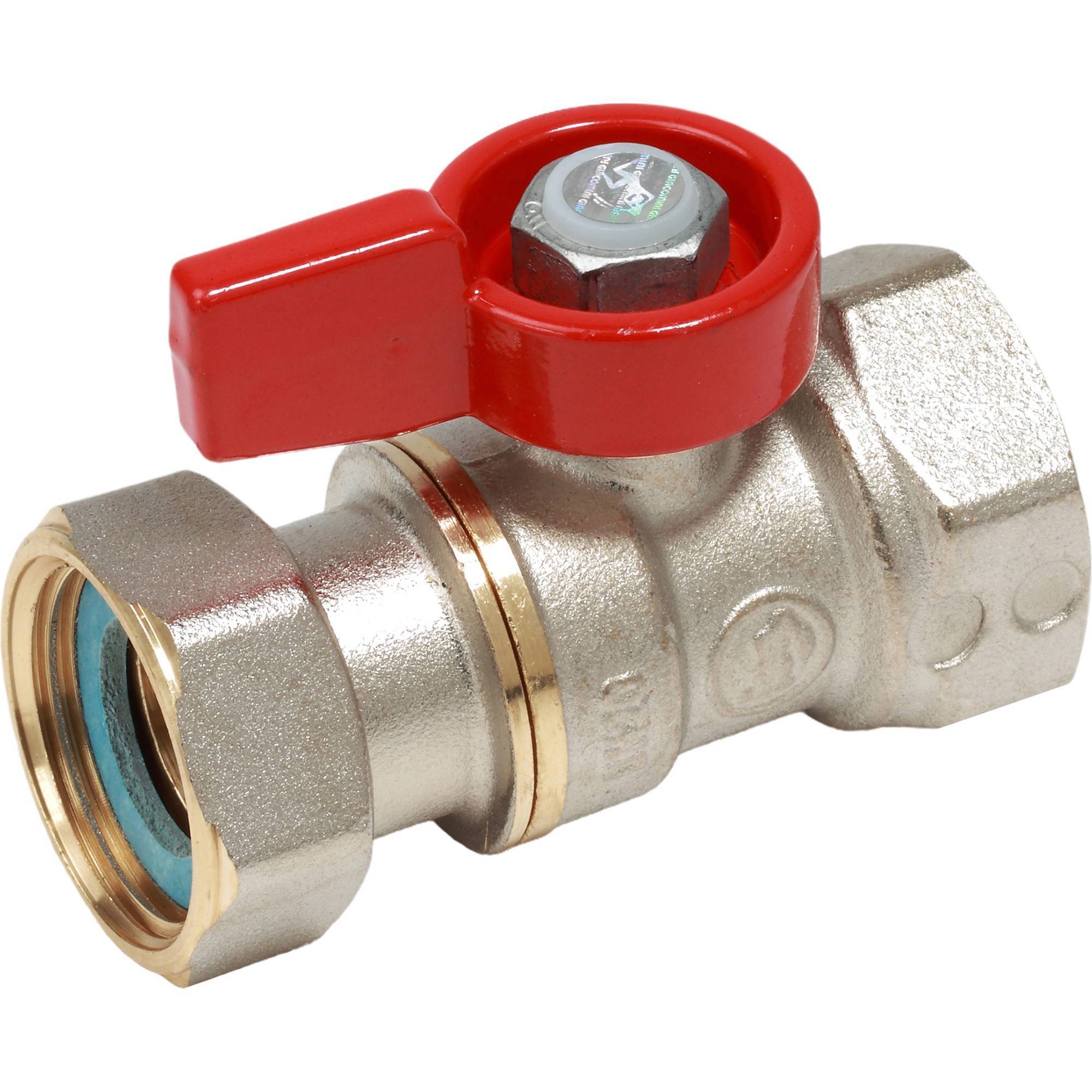 Кран шаровой Giacomini R251P для котлов и счетчиков ВР 1/2 x 1/2 гайка R251PX012