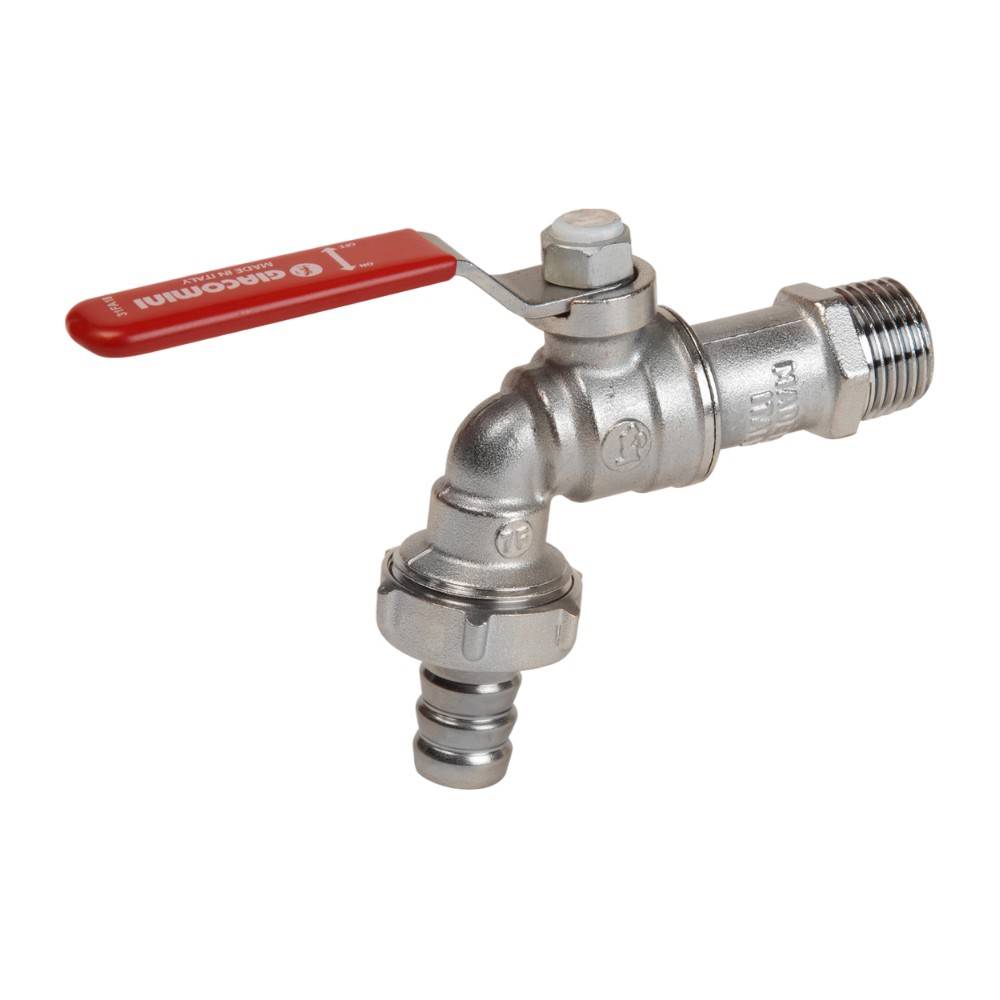 Кран шаровой садовый Giacomini R621 1 дюйм с рычажной ручкой R621X015