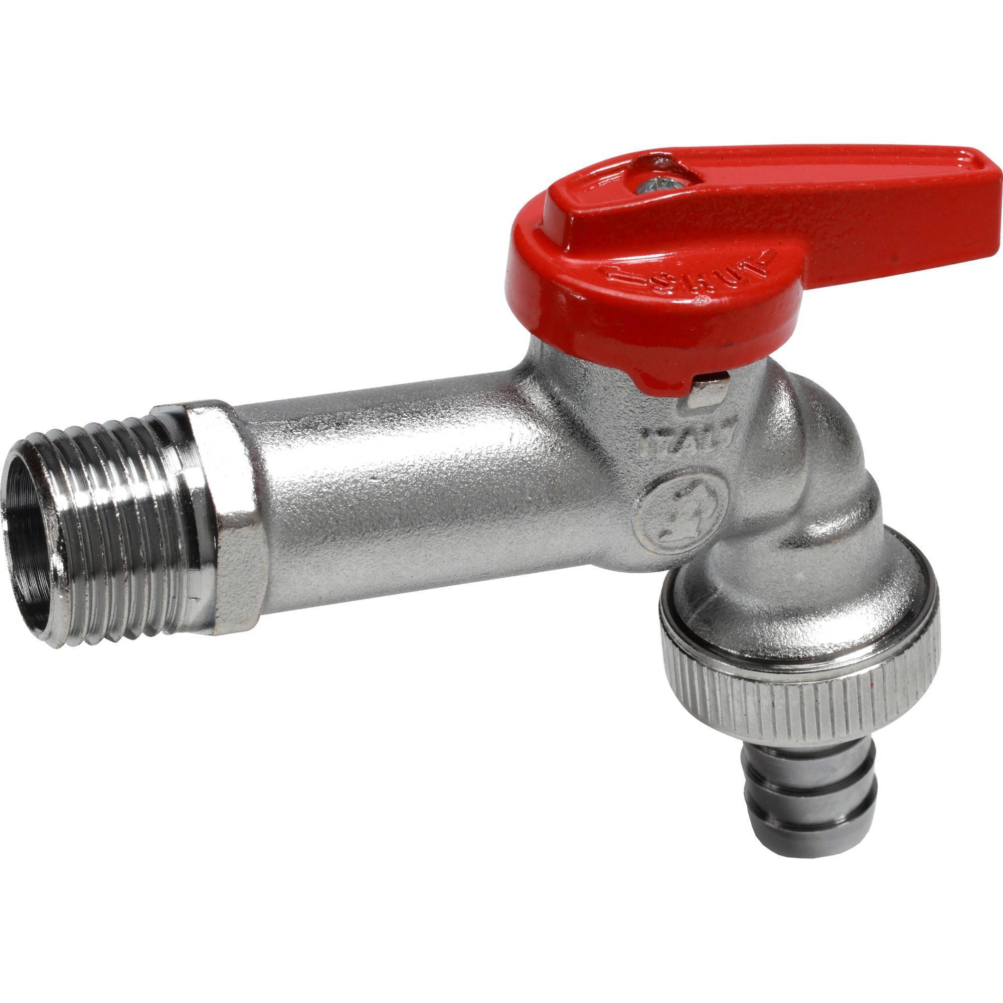Кран шаровой садовый Giacomini R619 1/2 дюйма с флажковой ручкой R619IX103