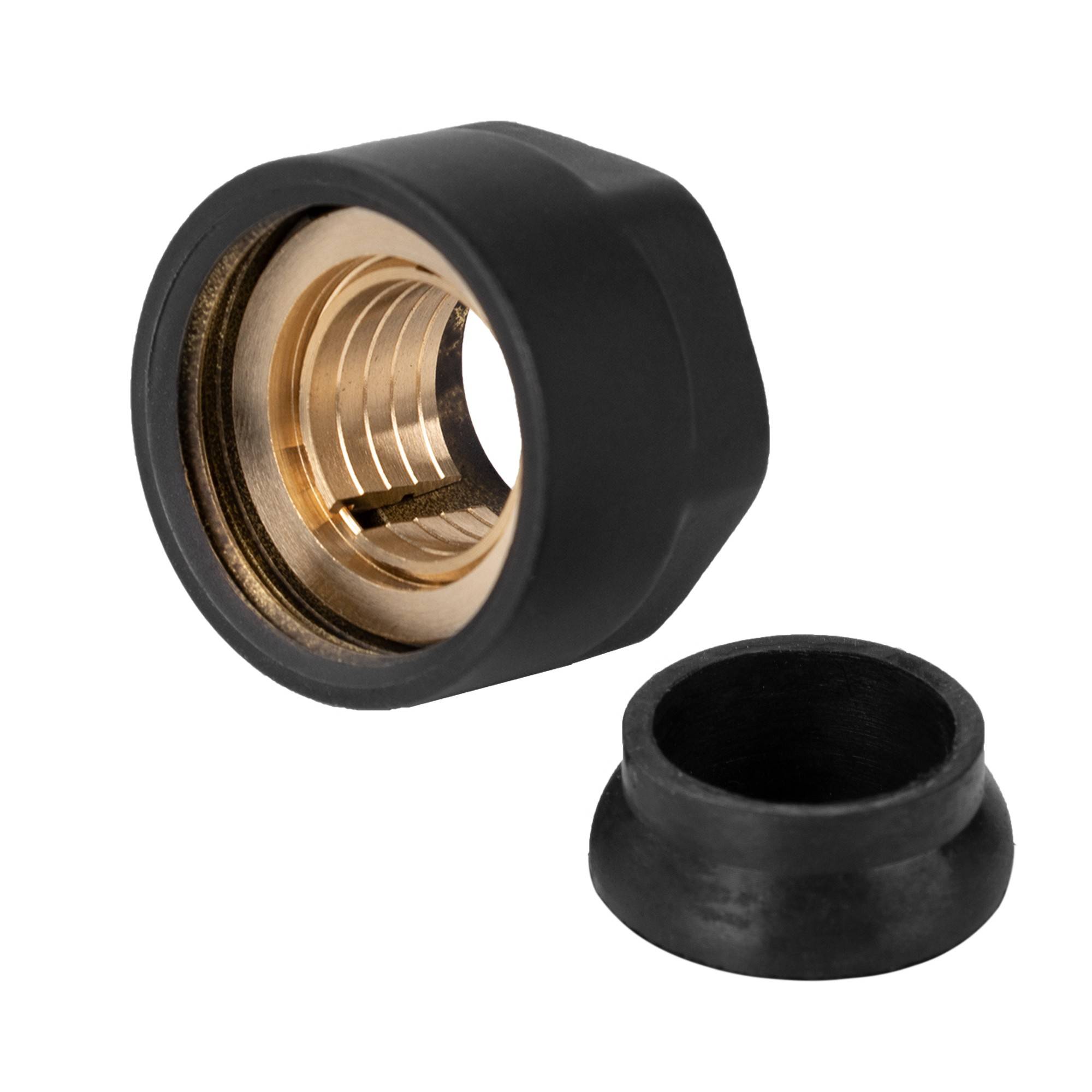 Концовка для монтажной трубки Royal Thermo 3/4 Евроконус черная RTE 07.034B