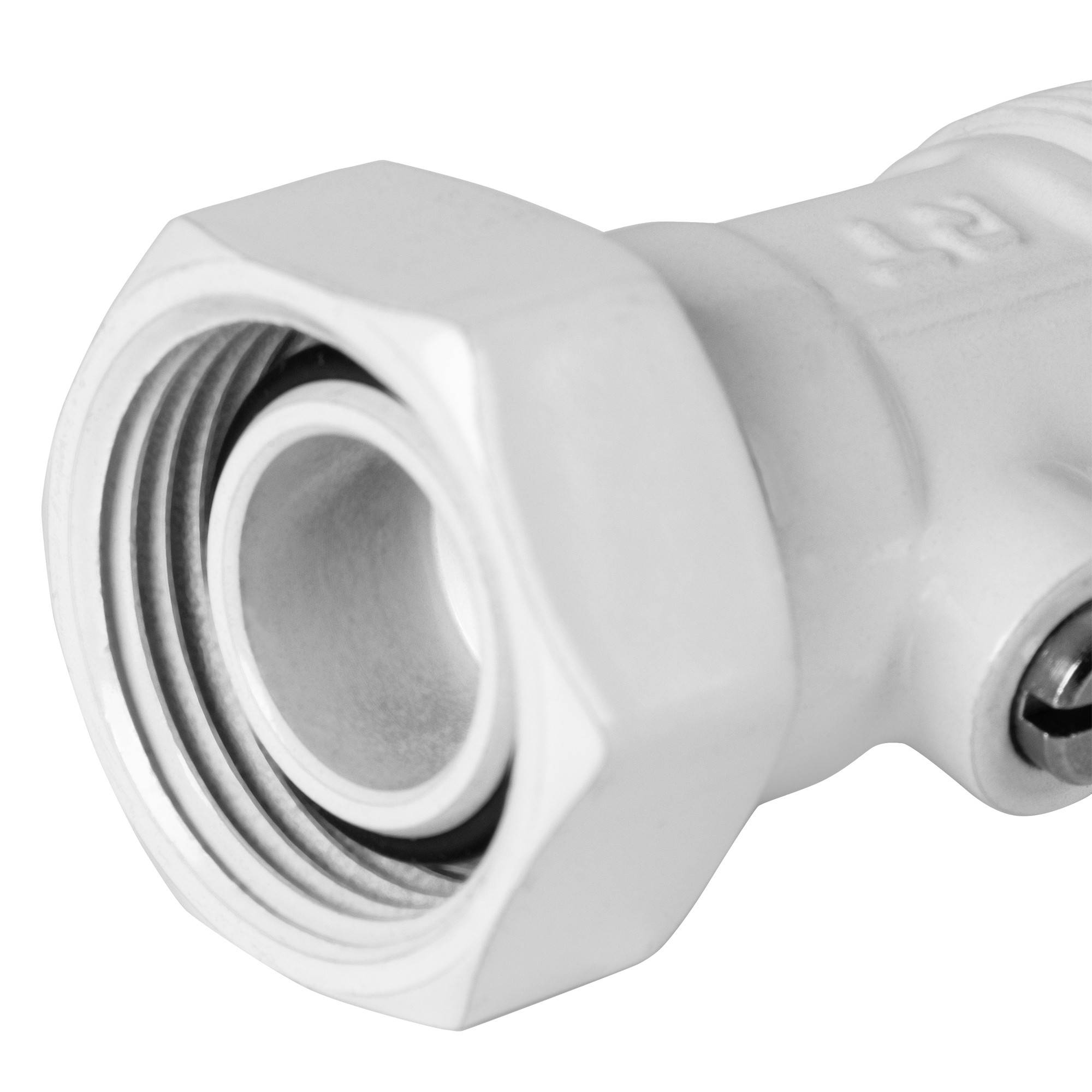 Набор для нижнего подключения радиатора Royal Thermo прямой раздельный 3/4x3/4 EK белый RTE 07.0002