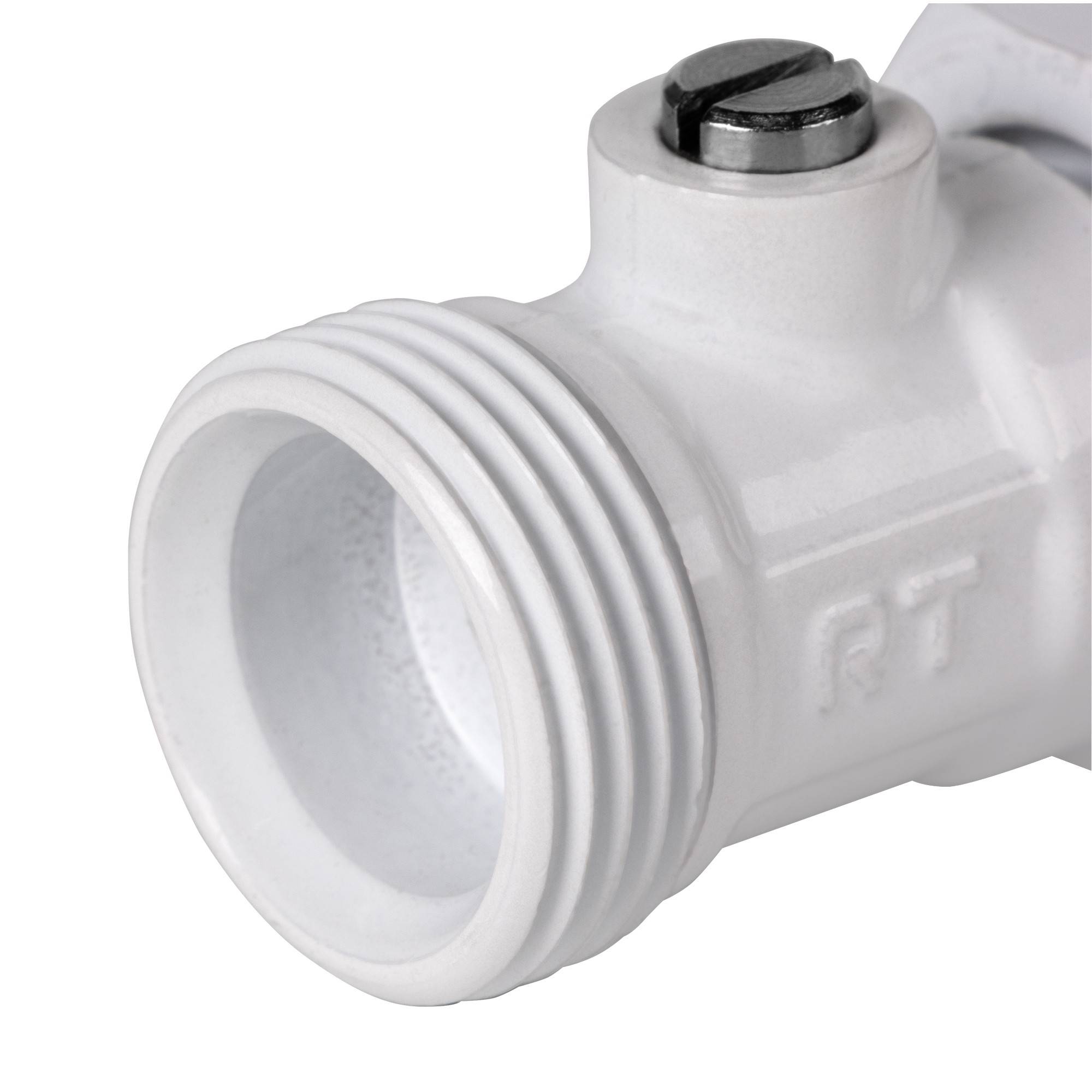 Набор для нижнего подключения радиатора Royal Thermo прямой раздельный 3/4x3/4 EK белый RTE 07.0002