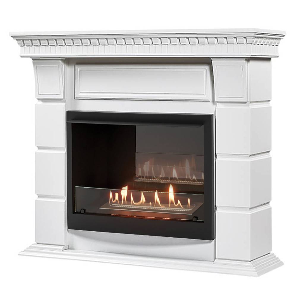 Каминокомплект Firelight Elegante 25 белый с биокамином BFP/P-2520 1660821