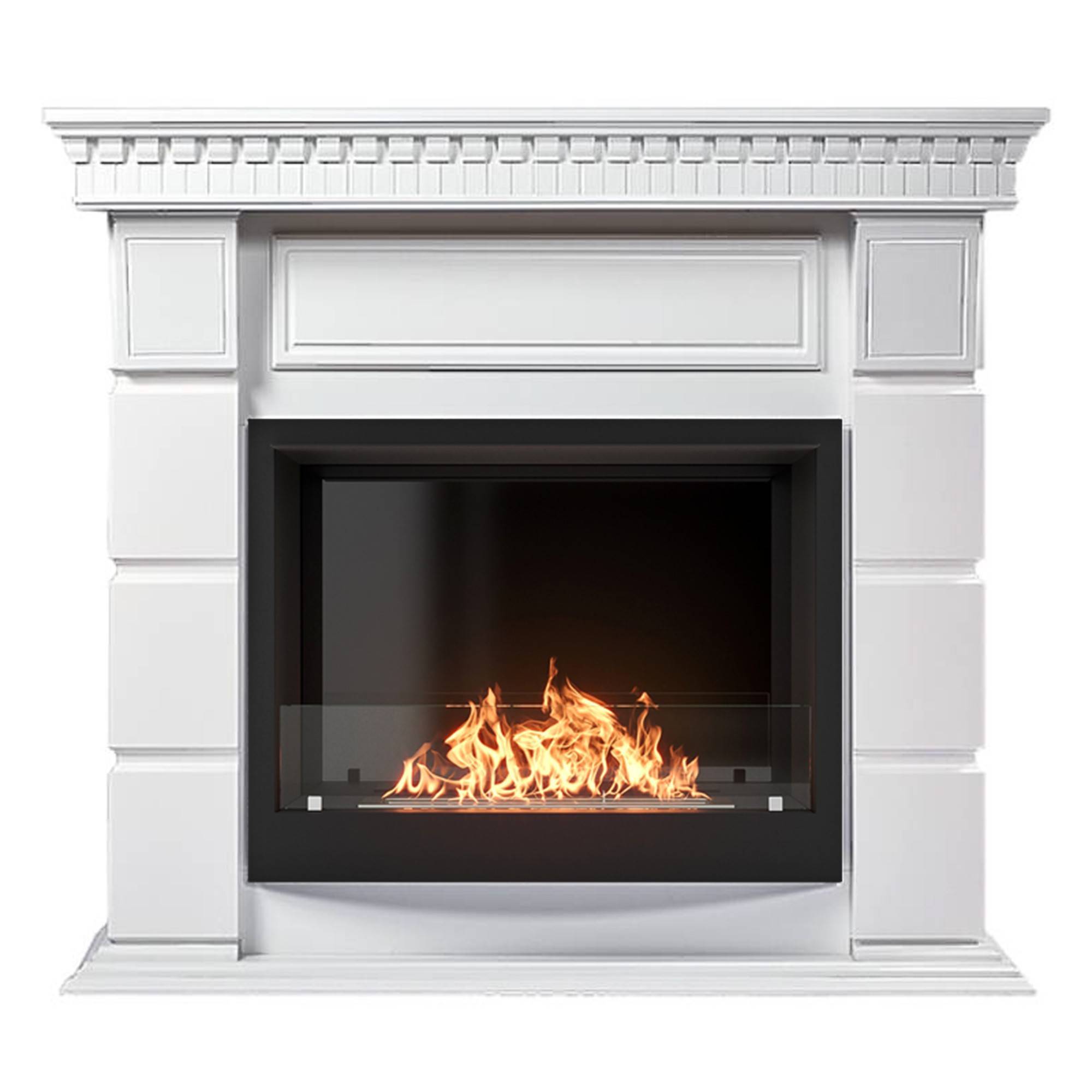 Каминокомплект Firelight Elegante 25 белый с биокамином BFP/P-2520 1660821