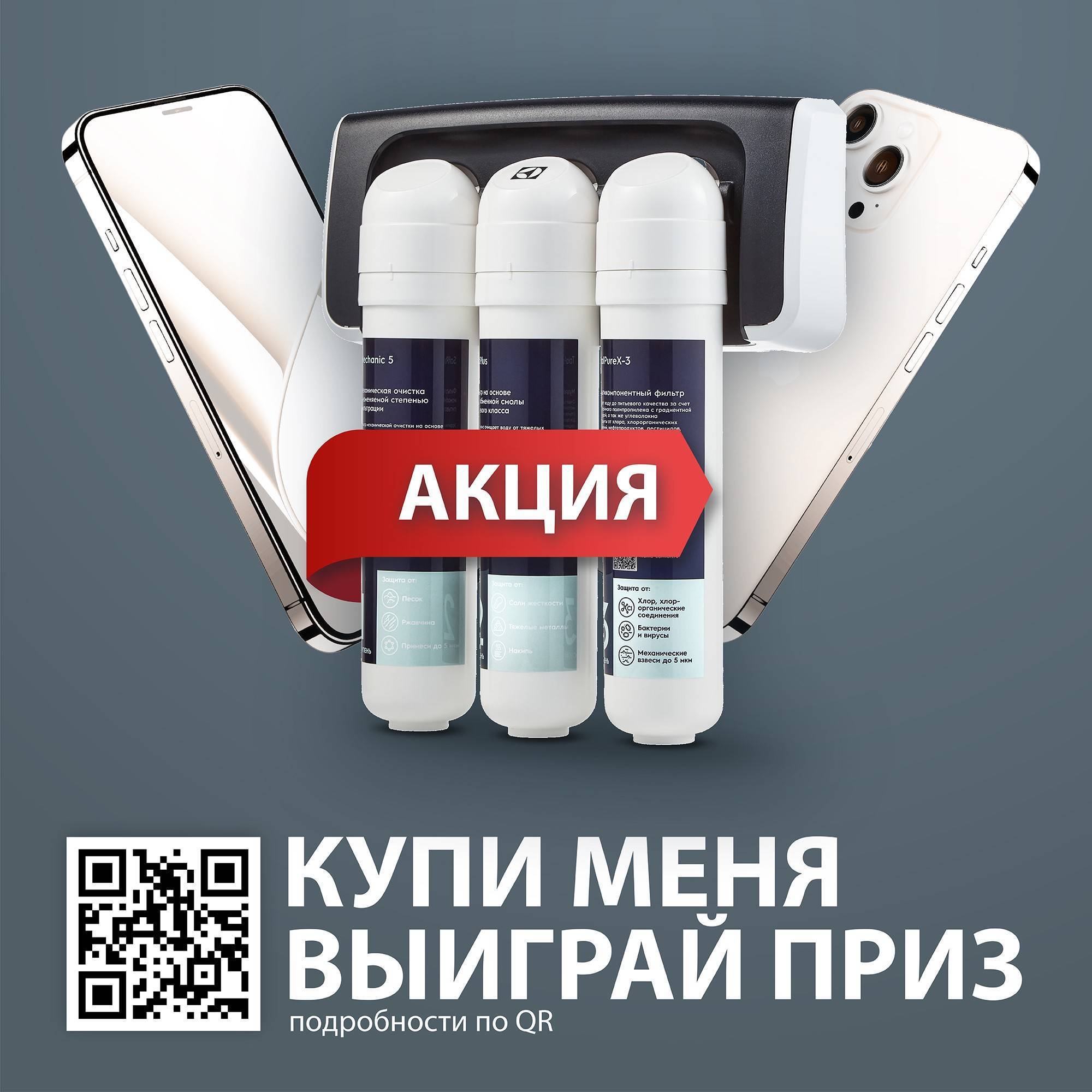 Фильтр для очистки воды Electrolux iStream TotalPure X-3 PF 1279471