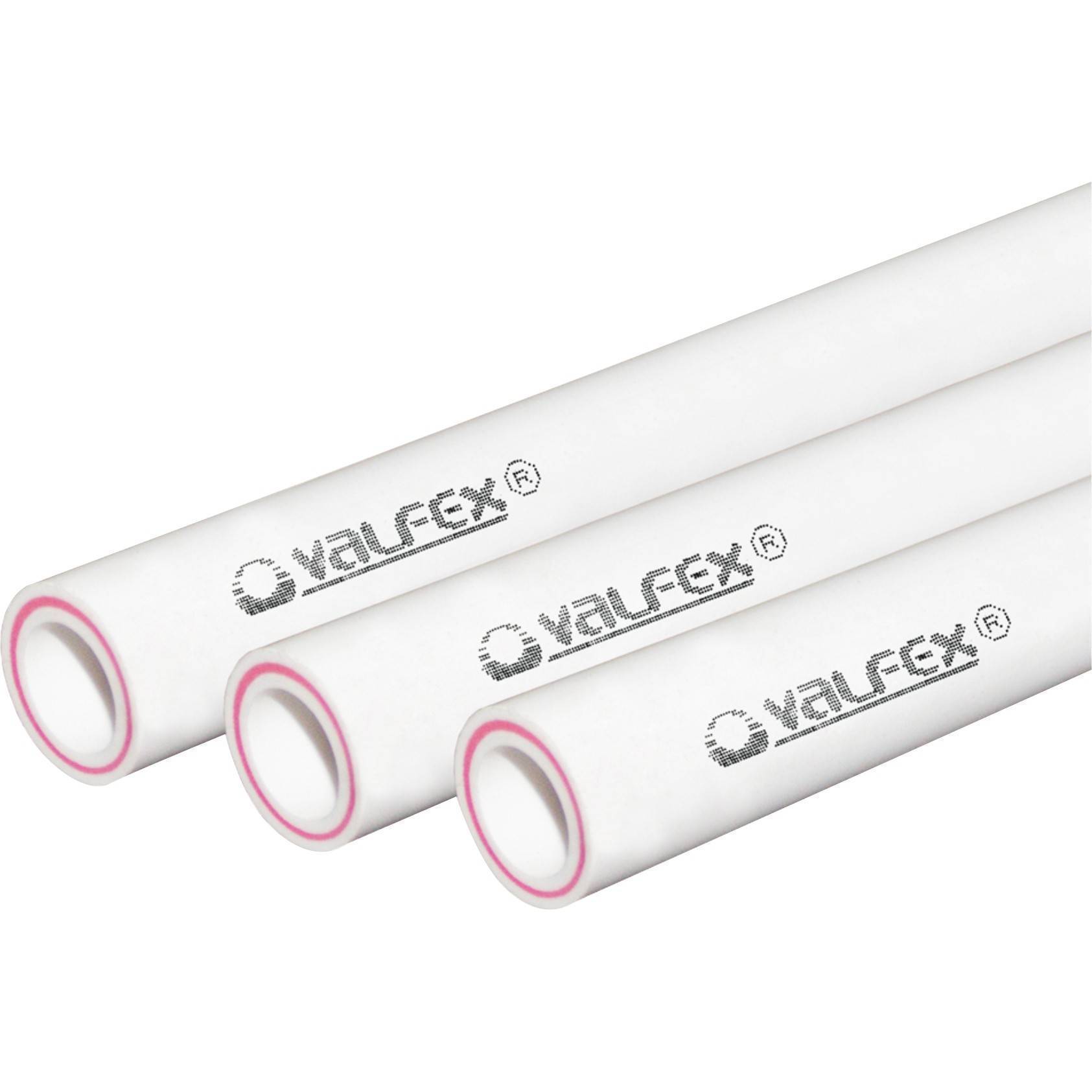 Труба полипропиленовая VALFEX PP-R армированная стекловолокном SDR 7.4 PN20 50 х 6,9 мм штанга 4 м 1520137