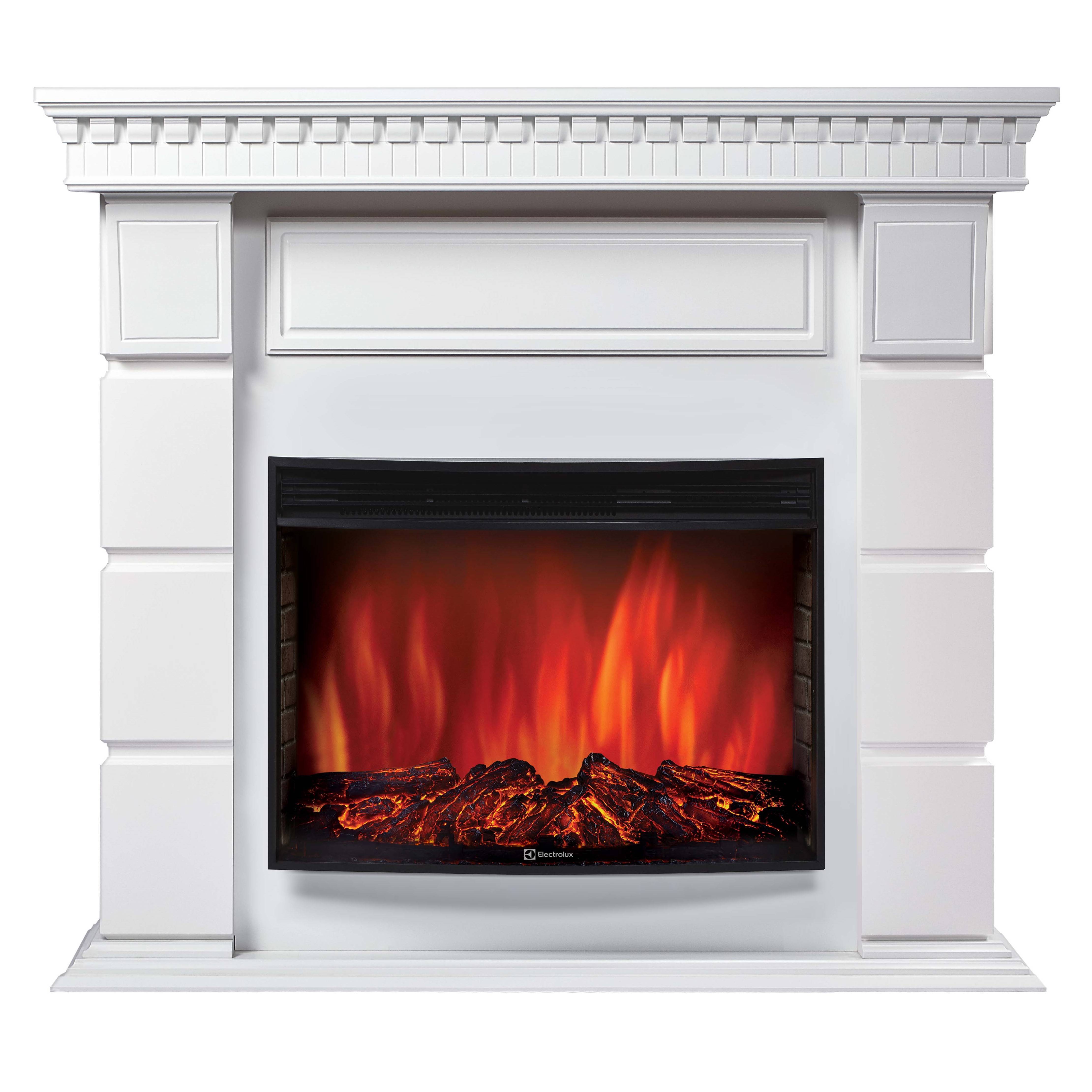 Каминокомплект Electrolux Sphere Plus EFP/P-2720RLS с порталом Firelight Elegante 25 белый НС-1304503