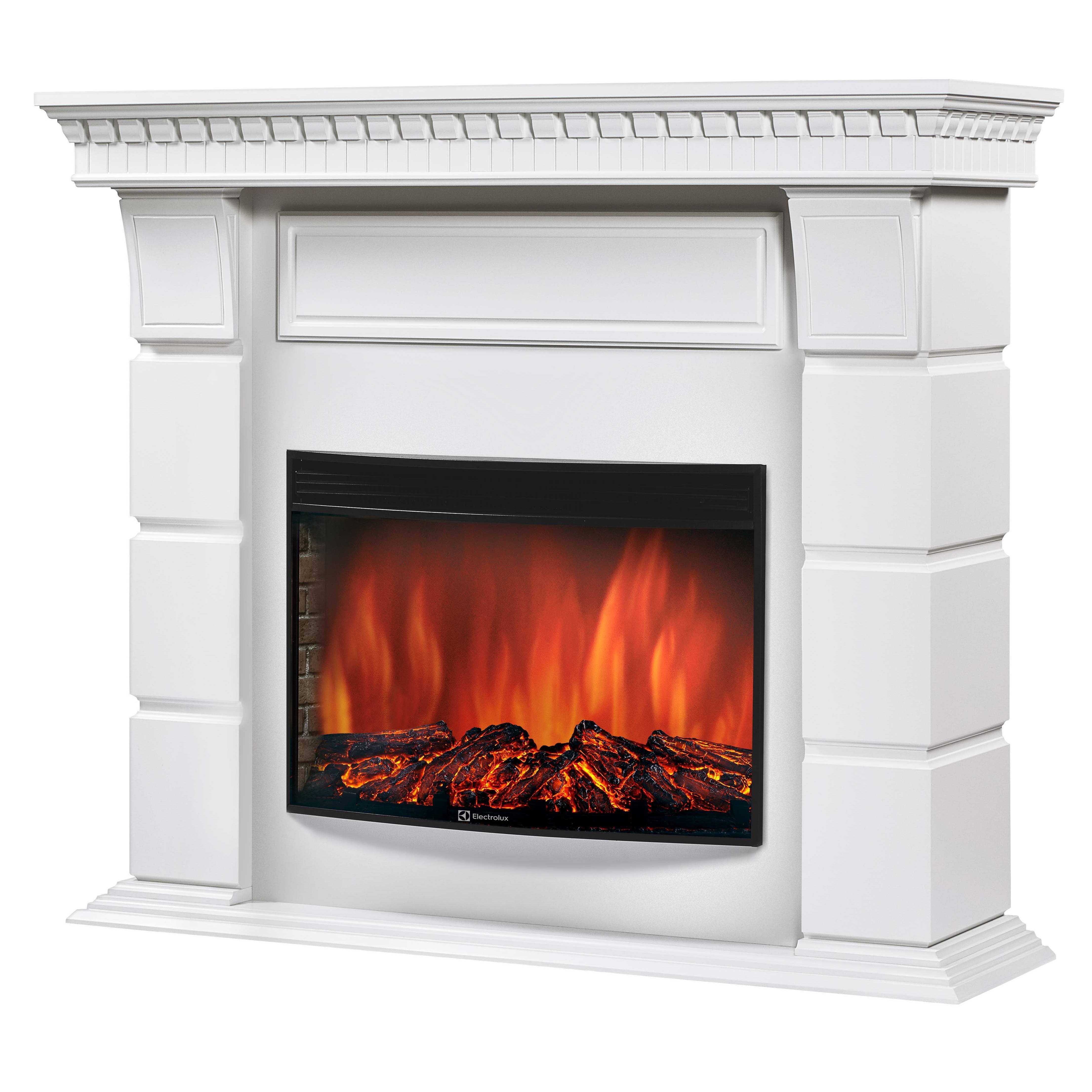 Каминокомплект Electrolux Sphere Plus EFP/P-2720RLS с порталом Firelight Elegante 25 белый НС-1304503