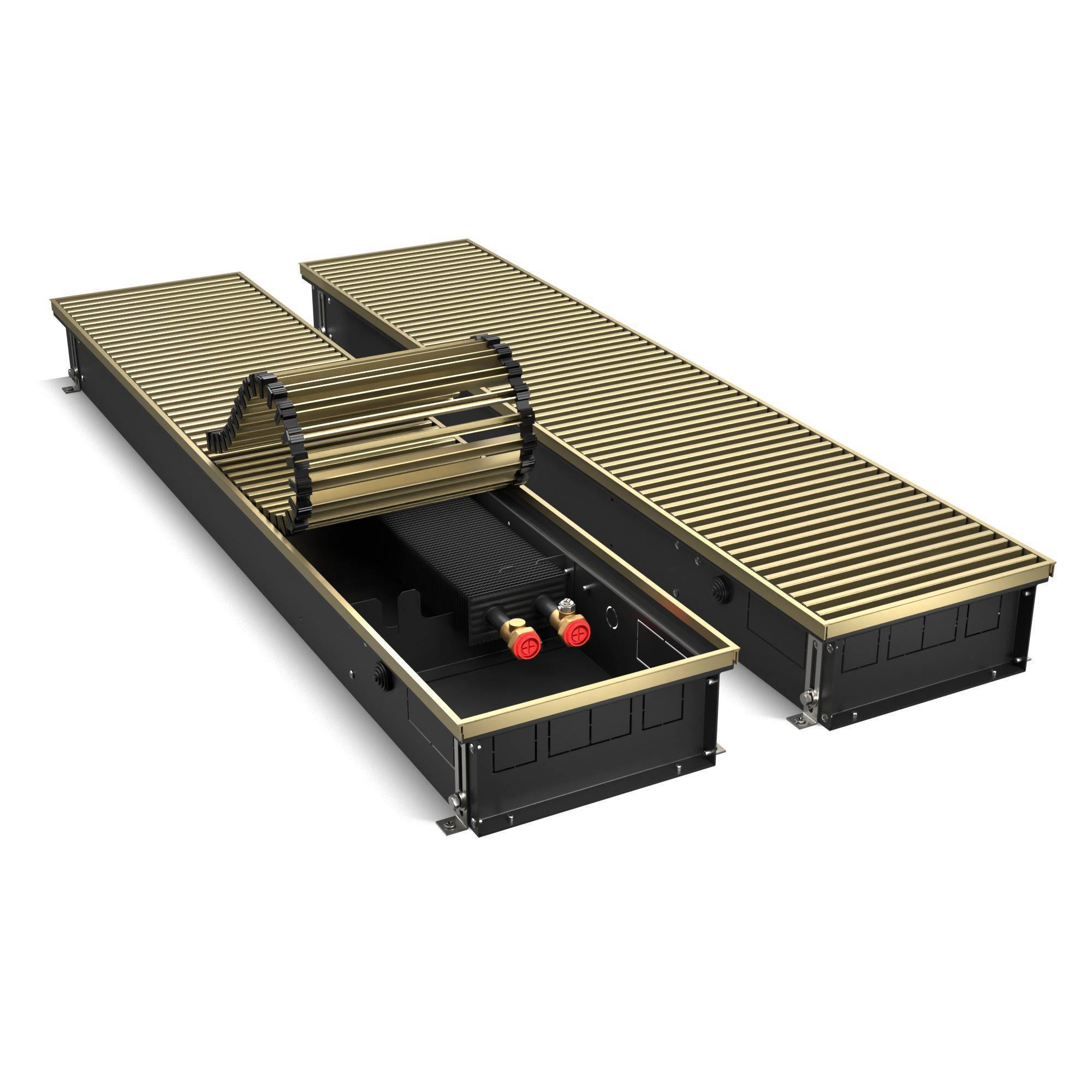 Конвектор внутрипольный Royal Thermo ATRIUM 110x250x2700 мм Светлая бронза НС-1558335