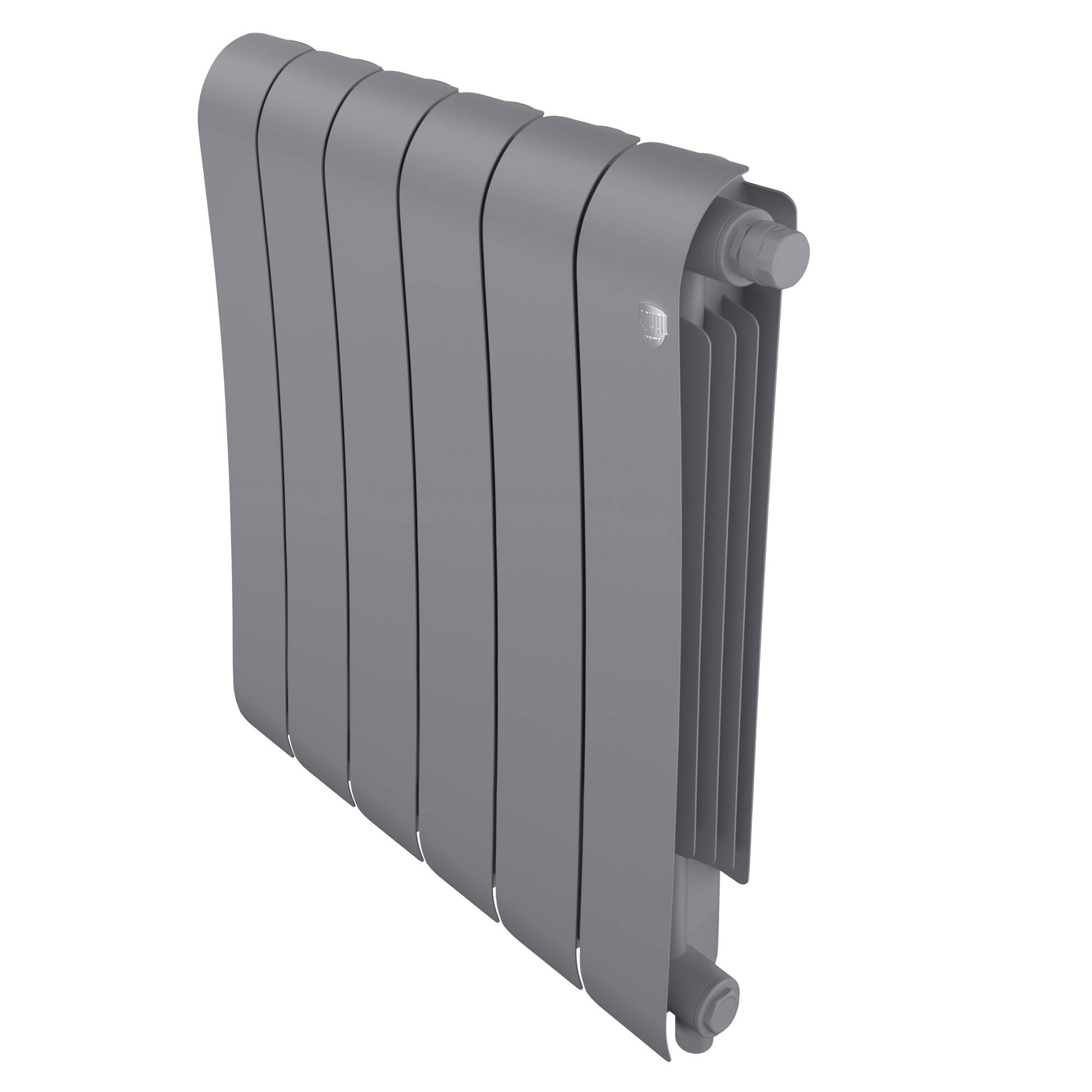 Радиатор биметаллический Royal Thermo Infinity 500 Silver Satin VR80 6 секций нижнее подключение НС-1658388