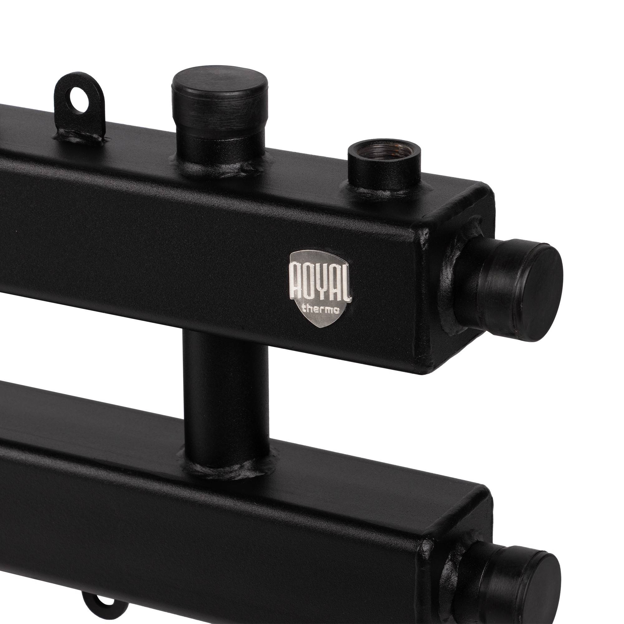 Коллектор распределительный Royal Thermo 4 контура (3 вверх, 1 вбок) RTE 50.125.03