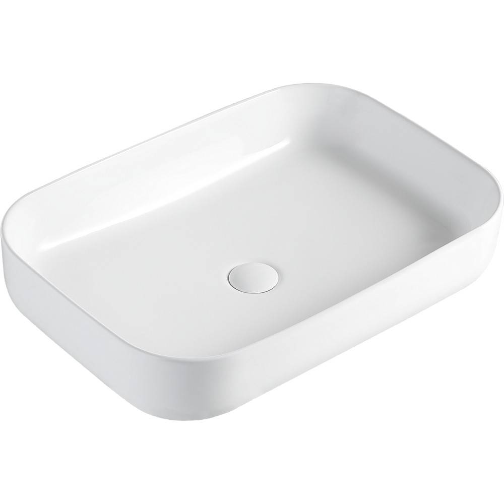 Раковина накладная Orange B03 санфарфор белый глянец B03-600W