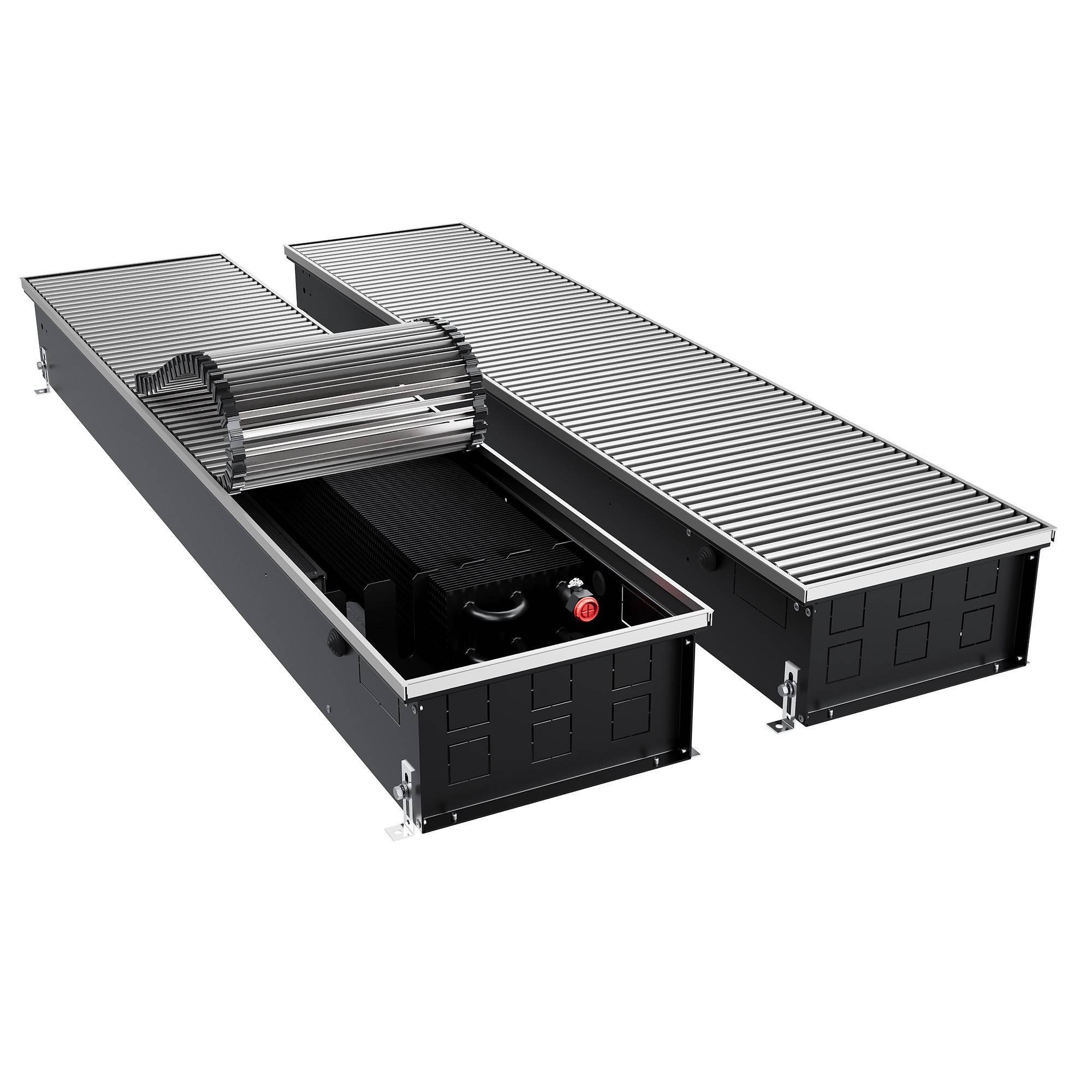 Внутрипольный конвектор Royal Thermo ATRIUM TURBO 150x300x1800 мм инверторный Алюминий НС-1665234