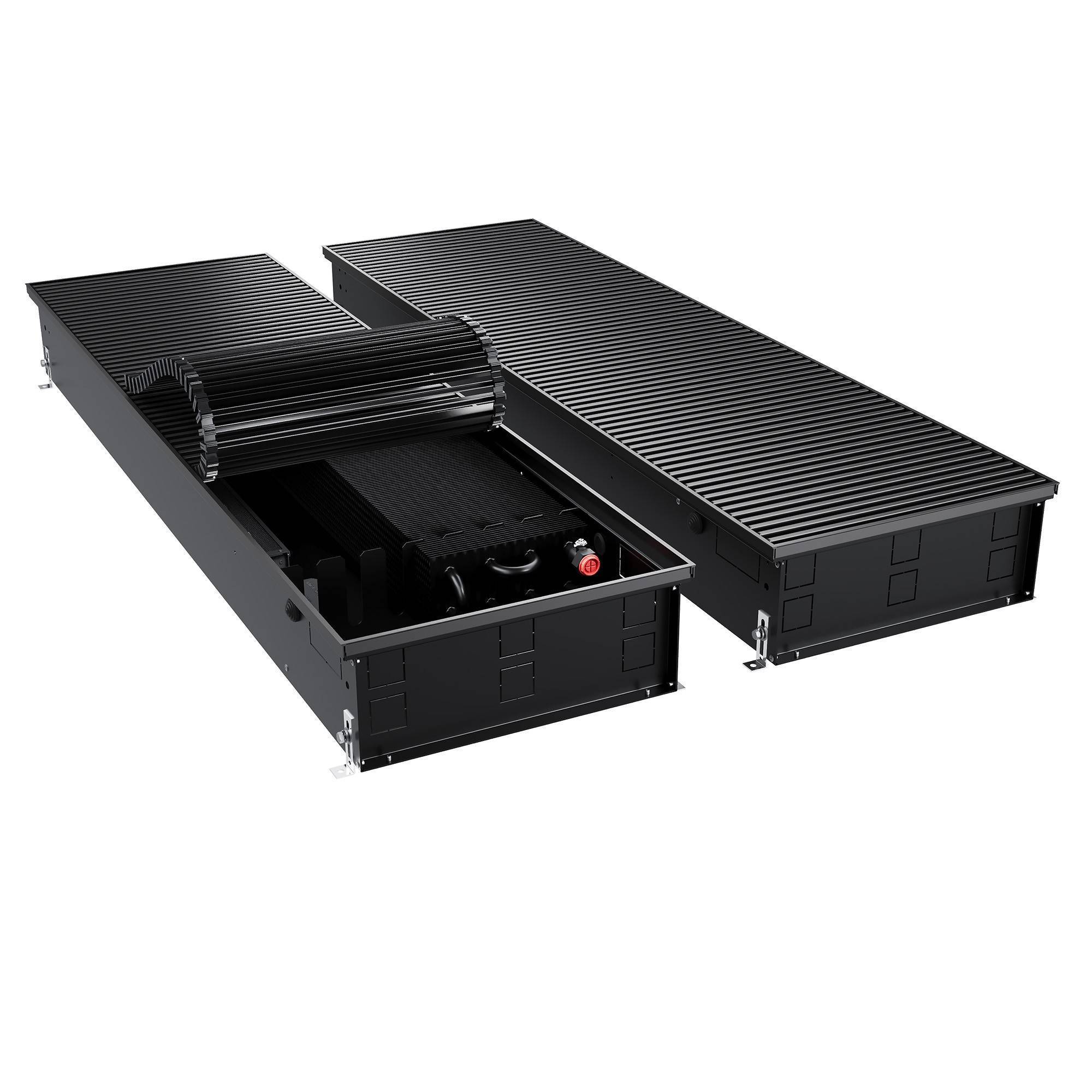 Конвектор внутрипольный Royal Thermo ATRIUM TURBO 150х400х1900 мм DG-U-BL НС-1666101