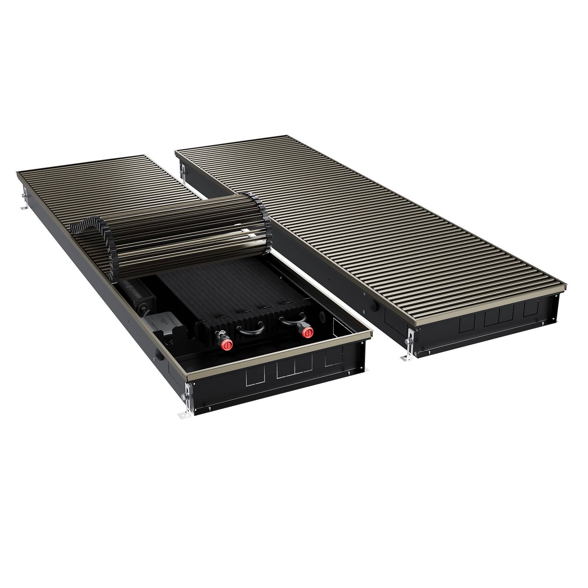 Конвектор внутрипольный Royal Thermo ATRIUM TURBO-90/400/1700-DG-U-DB 90х400х1700 мм инверторный 1666594