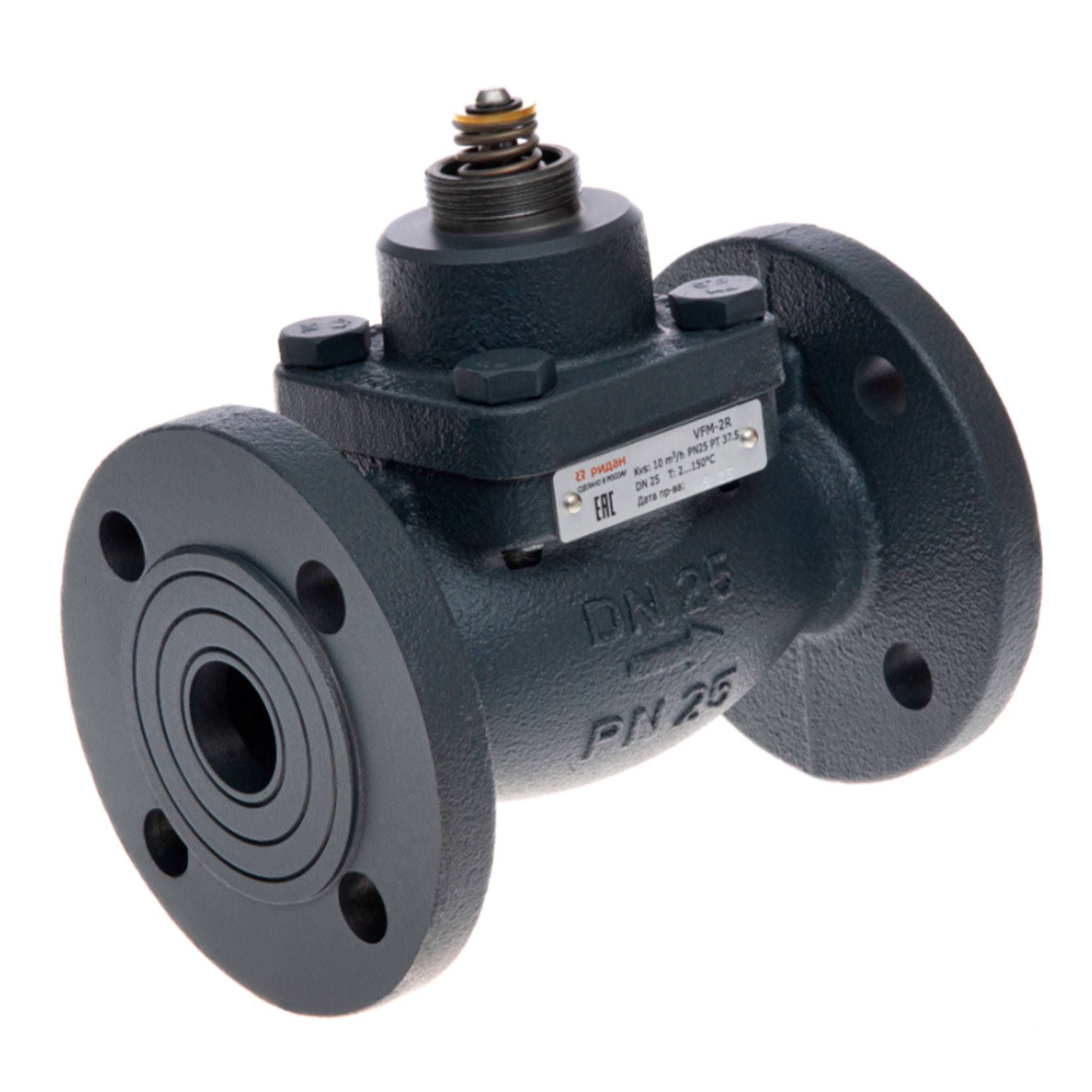 Клапан регулирующий Ридан VFM-2R DN 15 PN 25 Kvs 2.5 фланцевый 1448131