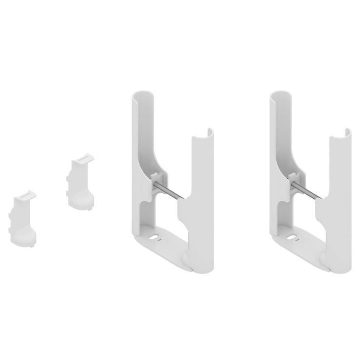 Комплект напольных кронштейнов MB FIX для трубчатых радиаторов 2 шт L-101 мм RAL 9016 1487452