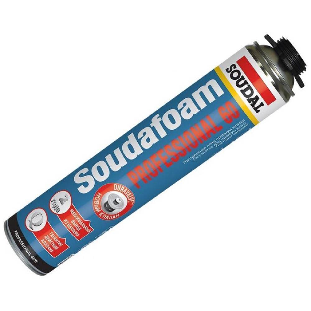 Пена монтажная пистолетная Soudal Soudafoam Professional 60 750 мл 1525705
