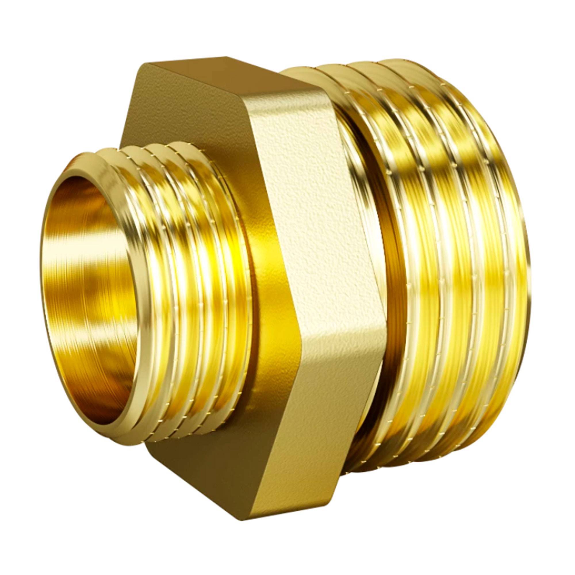 Ниппель переходной LD Pride DN 20 x 15 нр-нр латунь НС-1558142