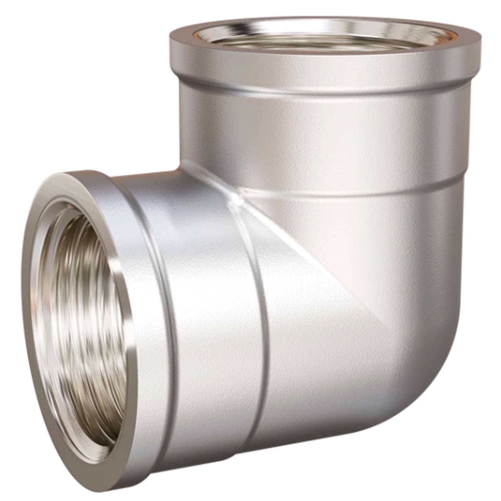 Угольник 90° LD Pride DN20 ВВ латунь никелированная 47.90.ВВ.20.Н