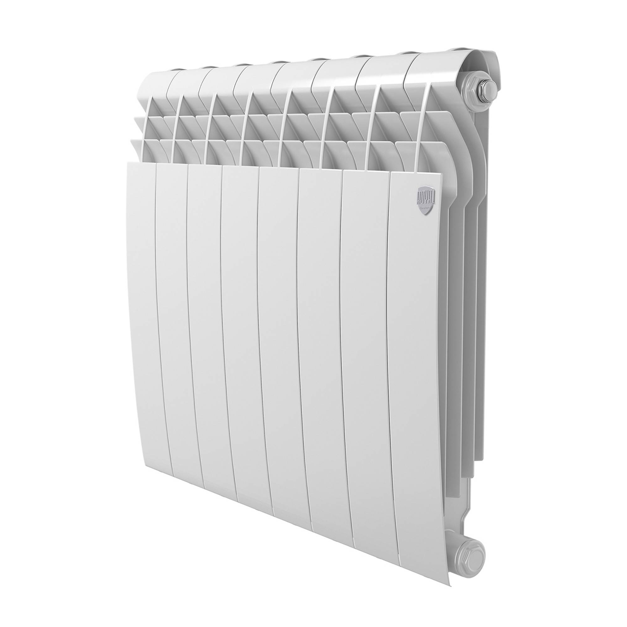 Радиатор биметаллический Royal Thermo BILINER 500 8 секций боковое подключение Белый НС-1682268