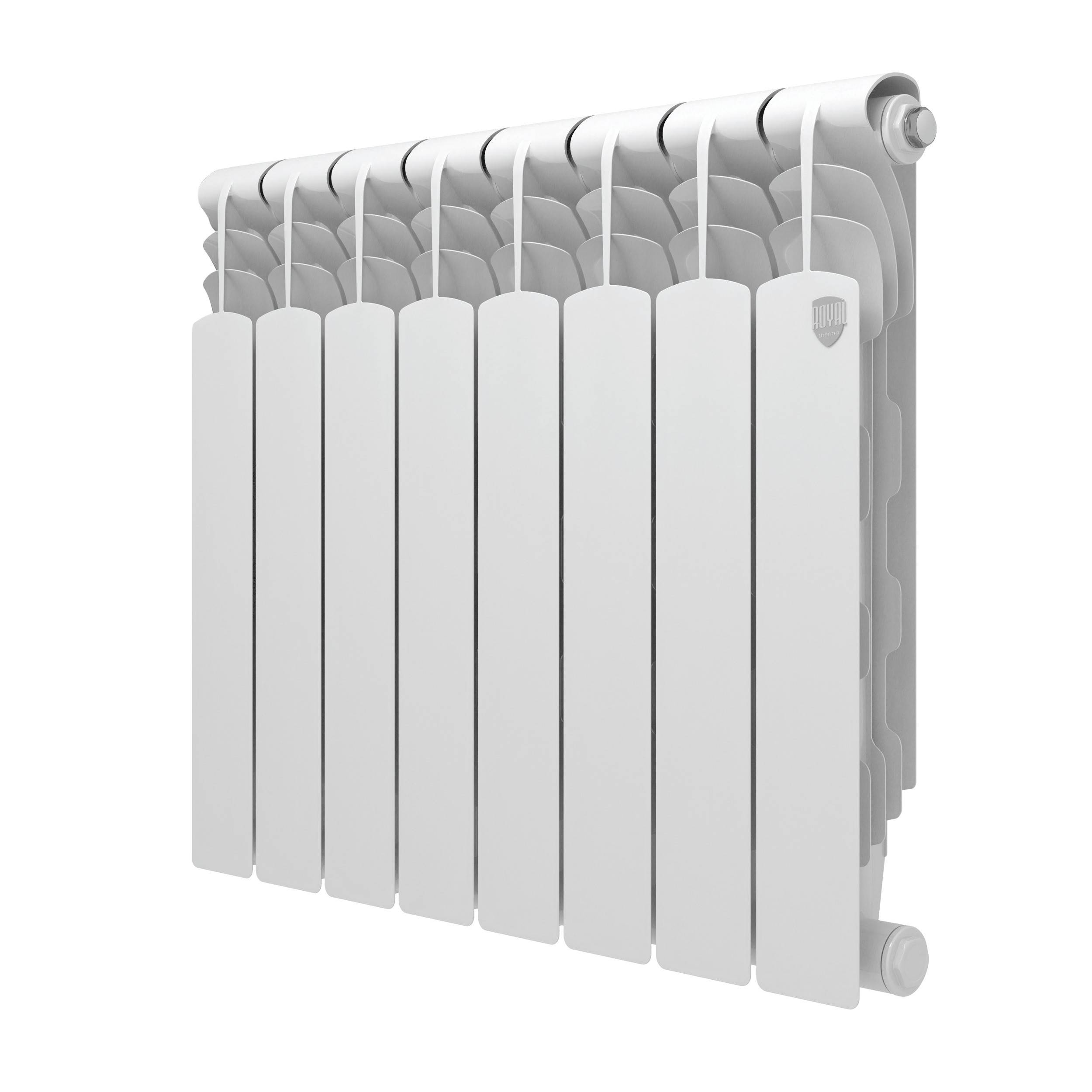 Радиатор биметаллический Royal Thermo Revolution B 500 8 секций боковое подключение 1682421