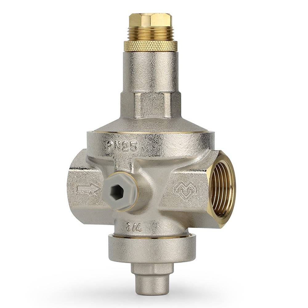 Редуктор давления Varmega мембранный 3/4 PN25 под манометр VM12802