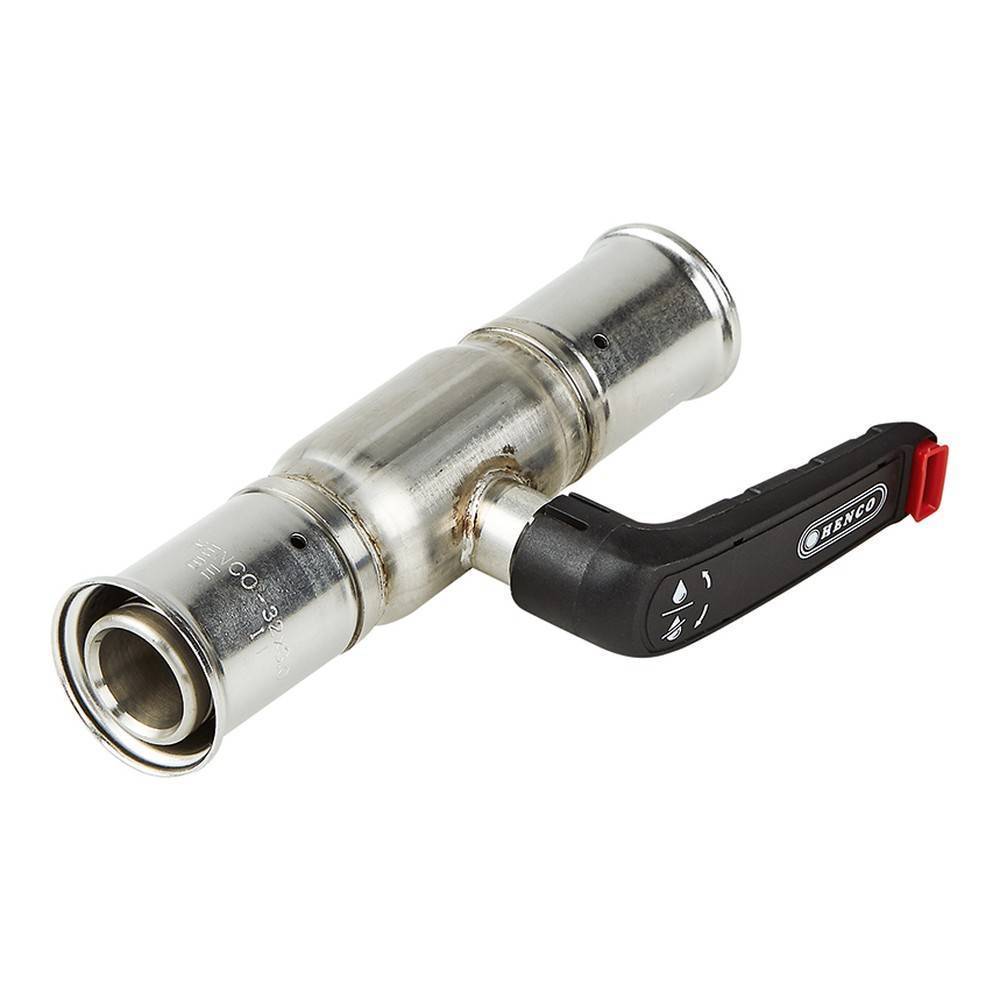 Кран шаровой Henco из нержавеющей стали пресс-пресс 32x32 17-3232