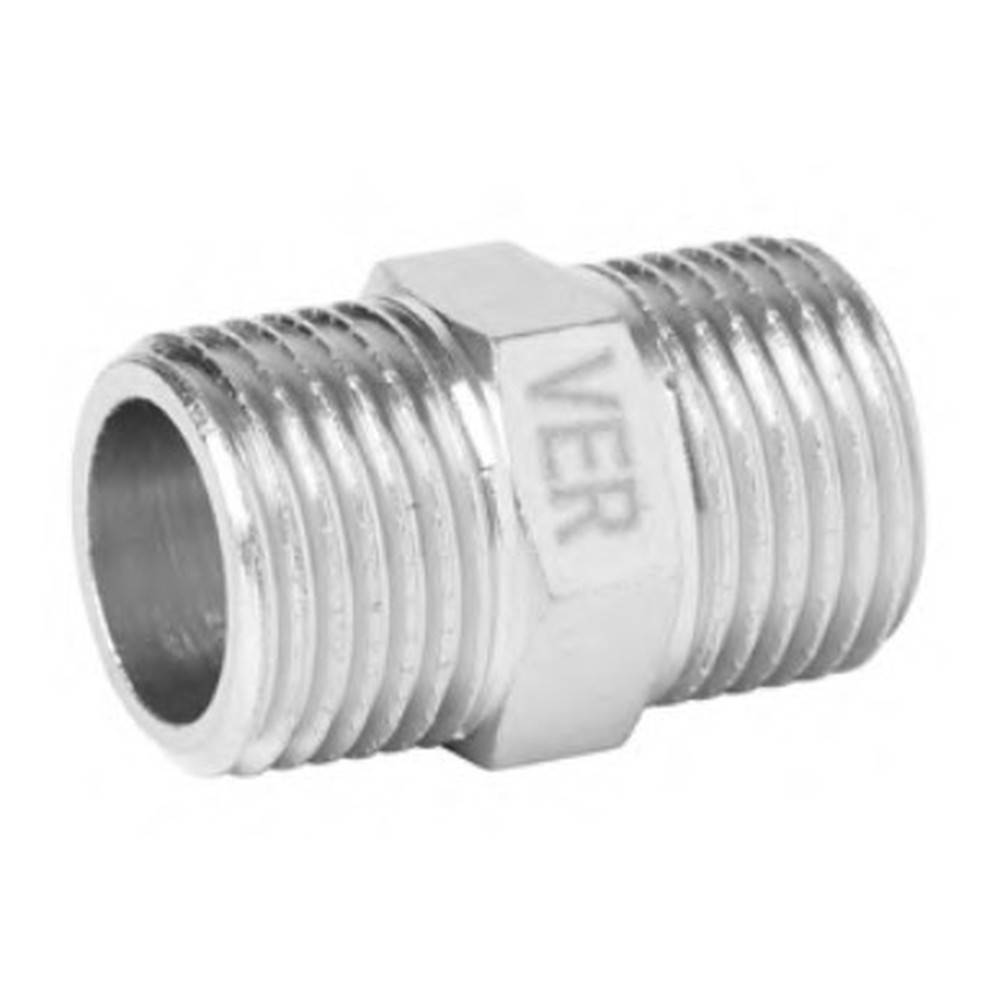 Ниппель Vieir 3/4 латунный никелированный усиленный SHN44-Z