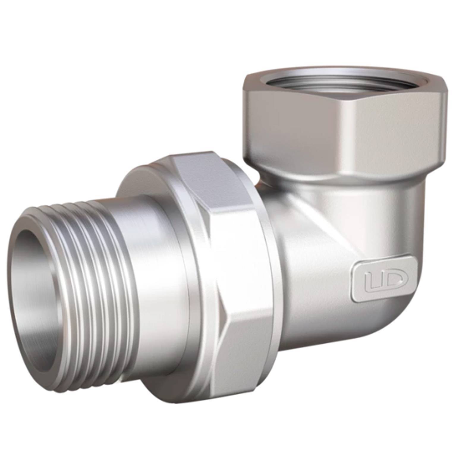 Соединение разъемное прямое LD американка DN15 вн-нр латунь никелированная LD.67.541.15