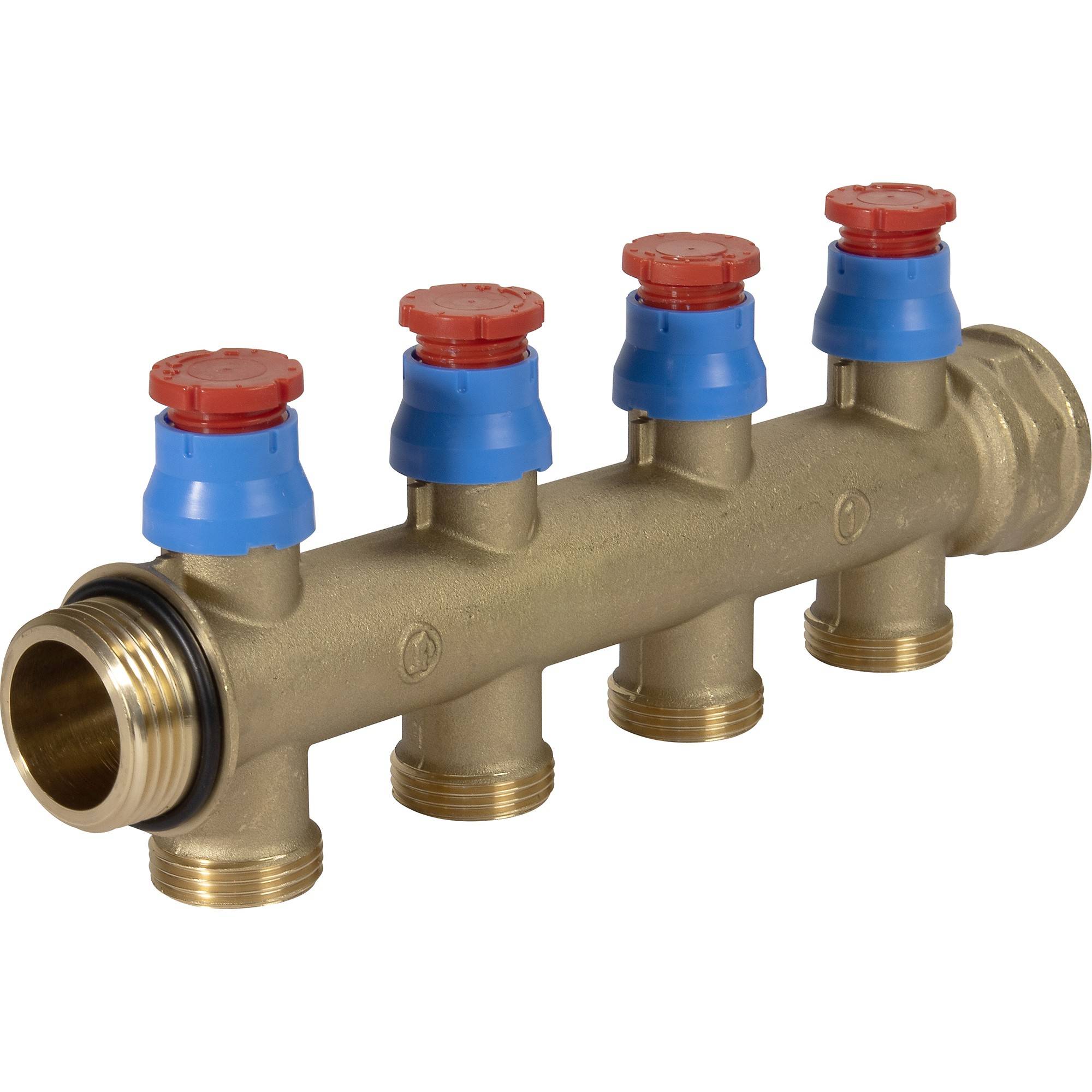 Коллектор сборный Giacomini R583 1 x 3/4 EK на 4 выхода R583VY114