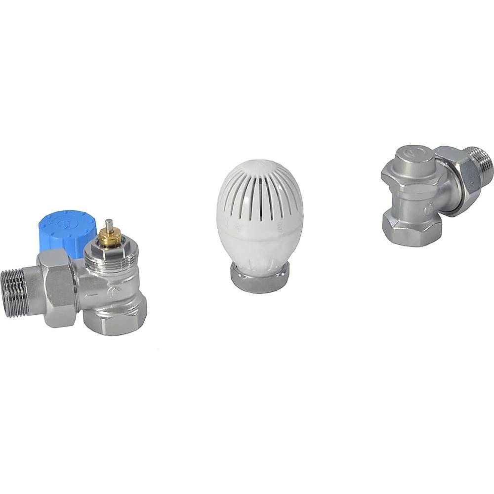 Комплект термостатический Giacomini R470FX054 угловой 3/4 с увеличенным проходом R470FX054